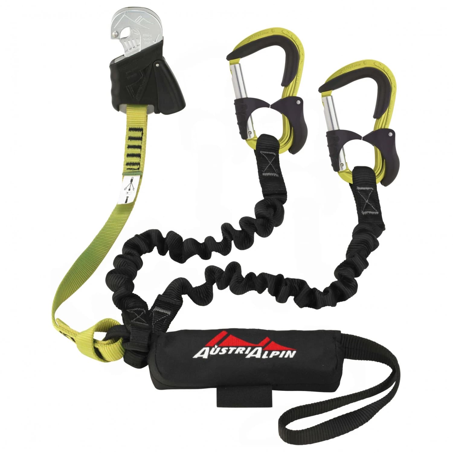 Комплект за виа ферата Austrialpin Hydra.Evo Via ferrata set - Black / Yellow
