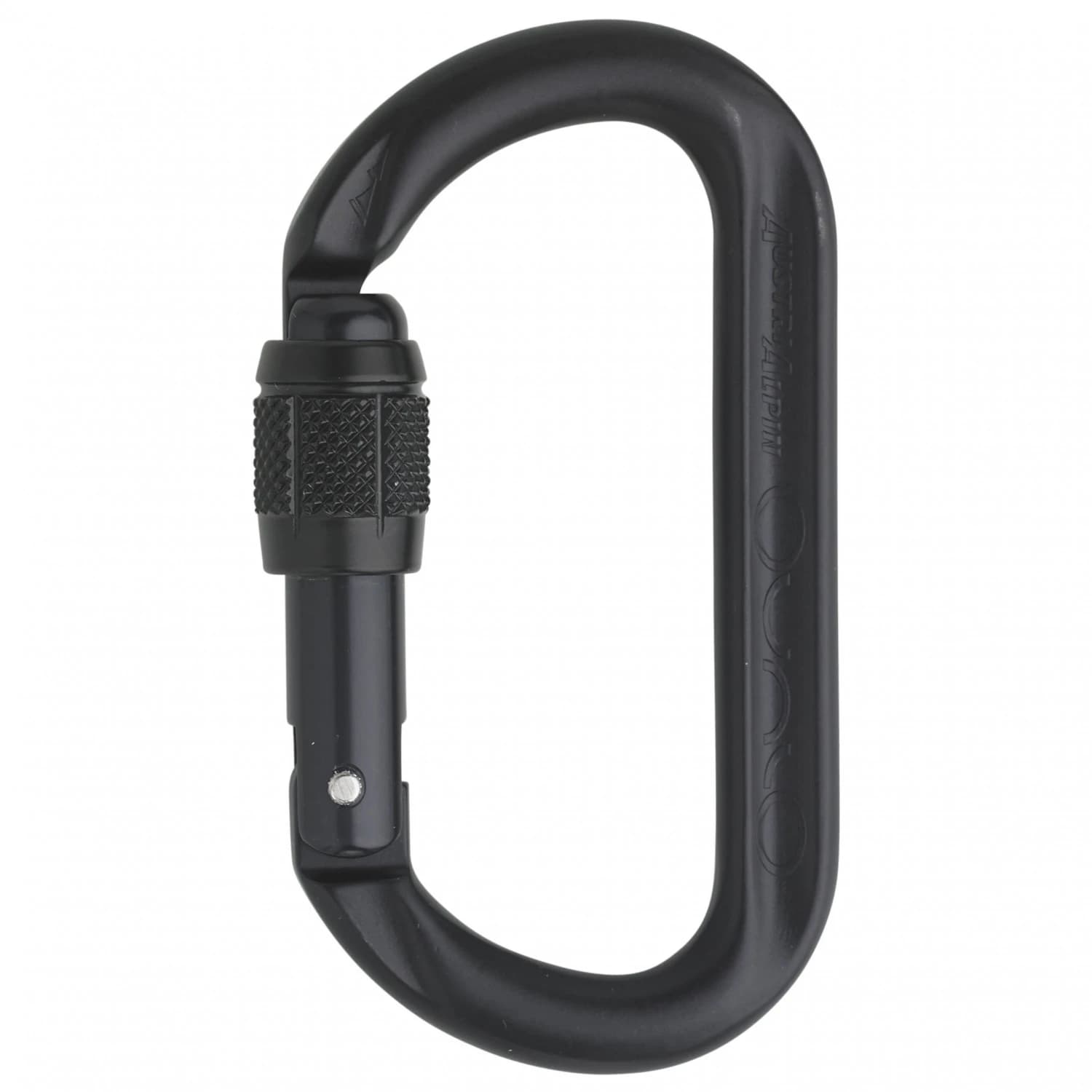 Винтов карабинер Austrialpin Ovalo GI Screw Cap Locking carabiner - Matt Black