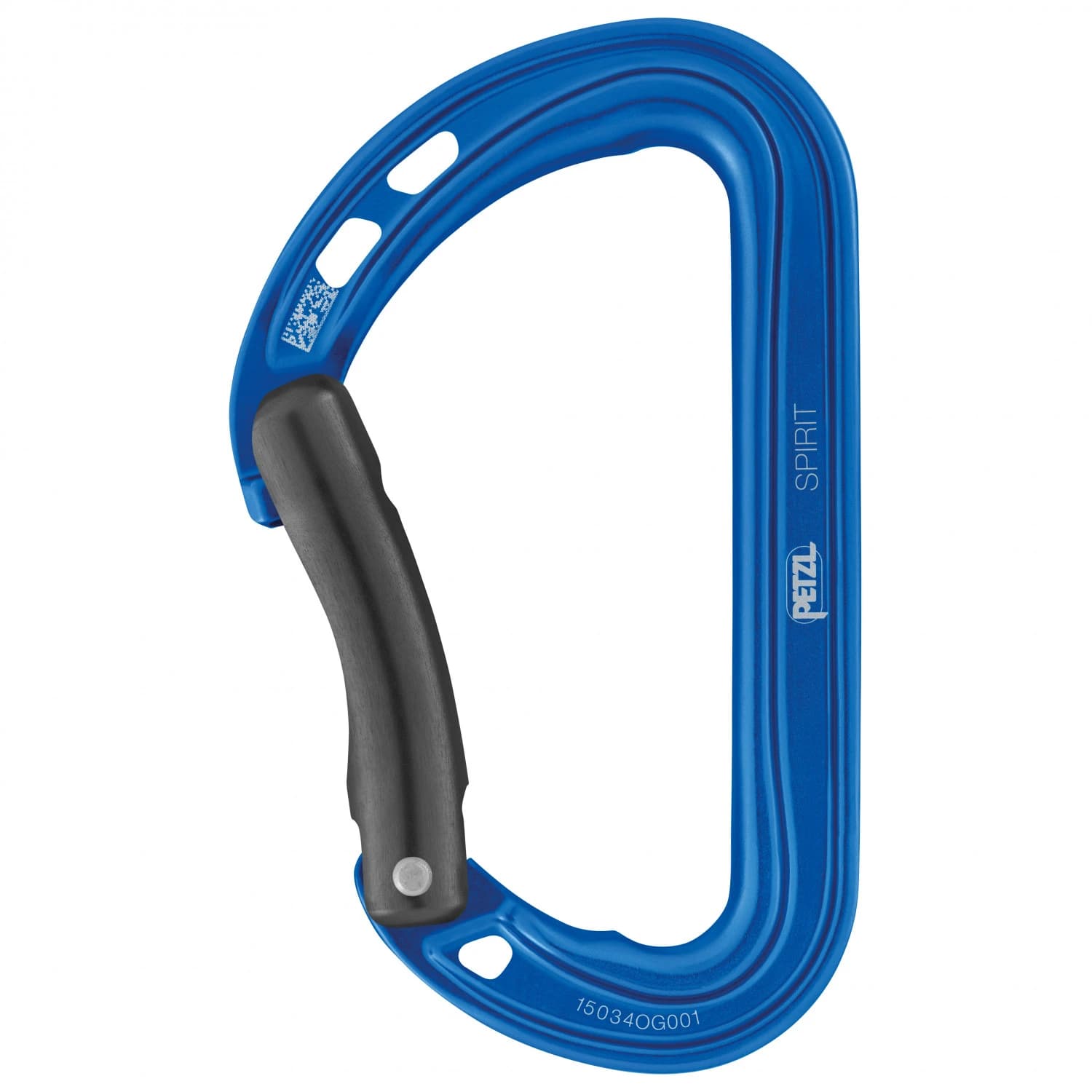 Заключващ се карабинер Petzl Spirit Bent Gate Snapgate carabiner - Blue