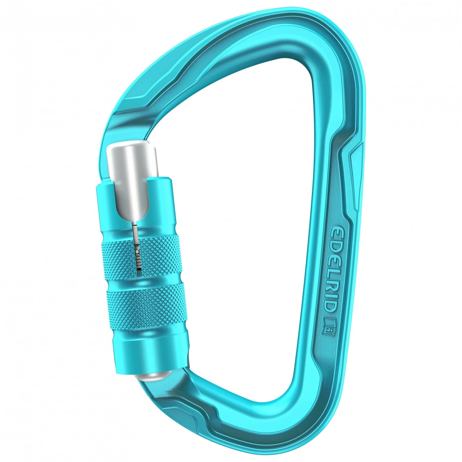 Заключващ се карабинер Edelrid Pure Triple III Locking carabiner - Icemint