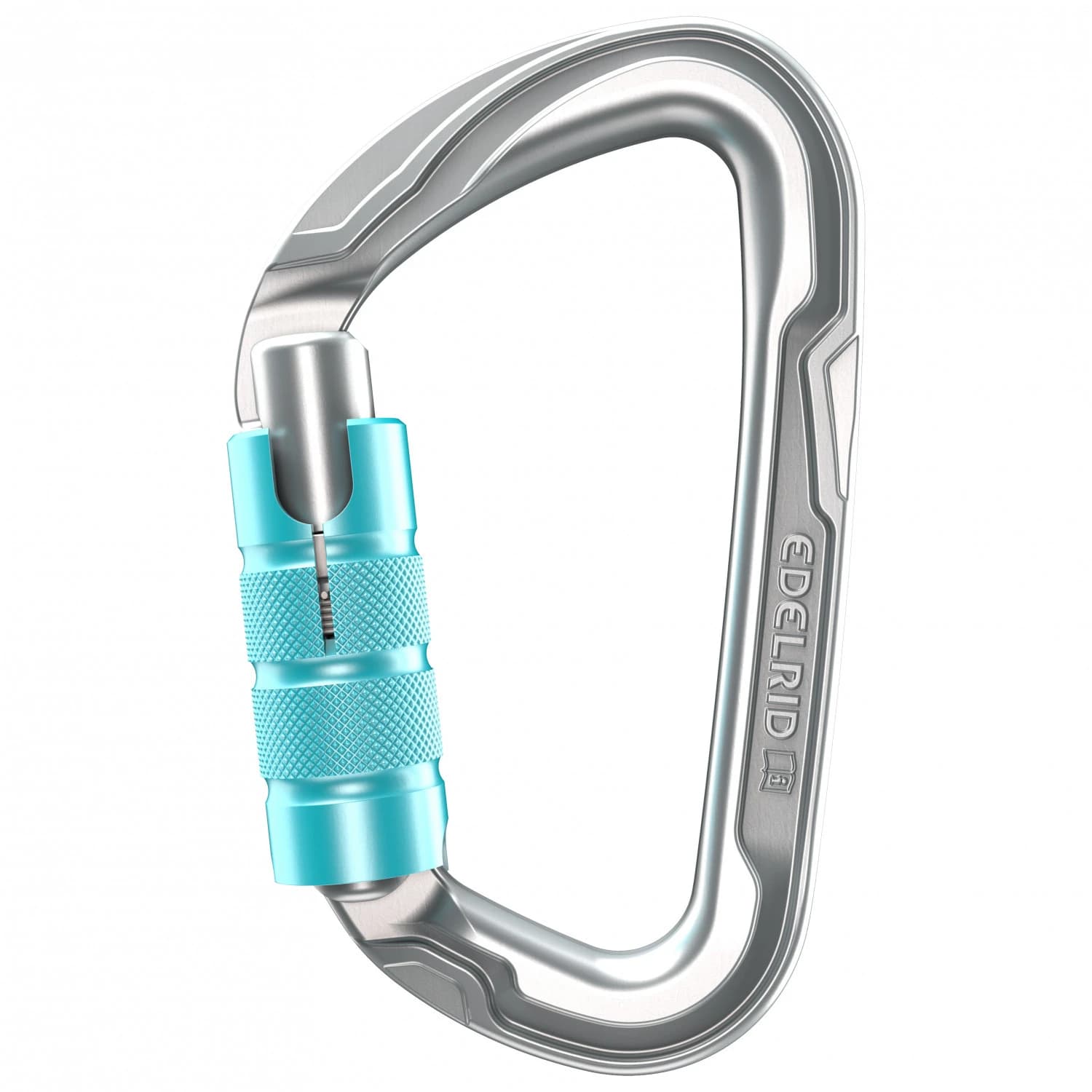 Заключващ се карабинер Edelrid Pure Triple III Locking carabiner - Silver