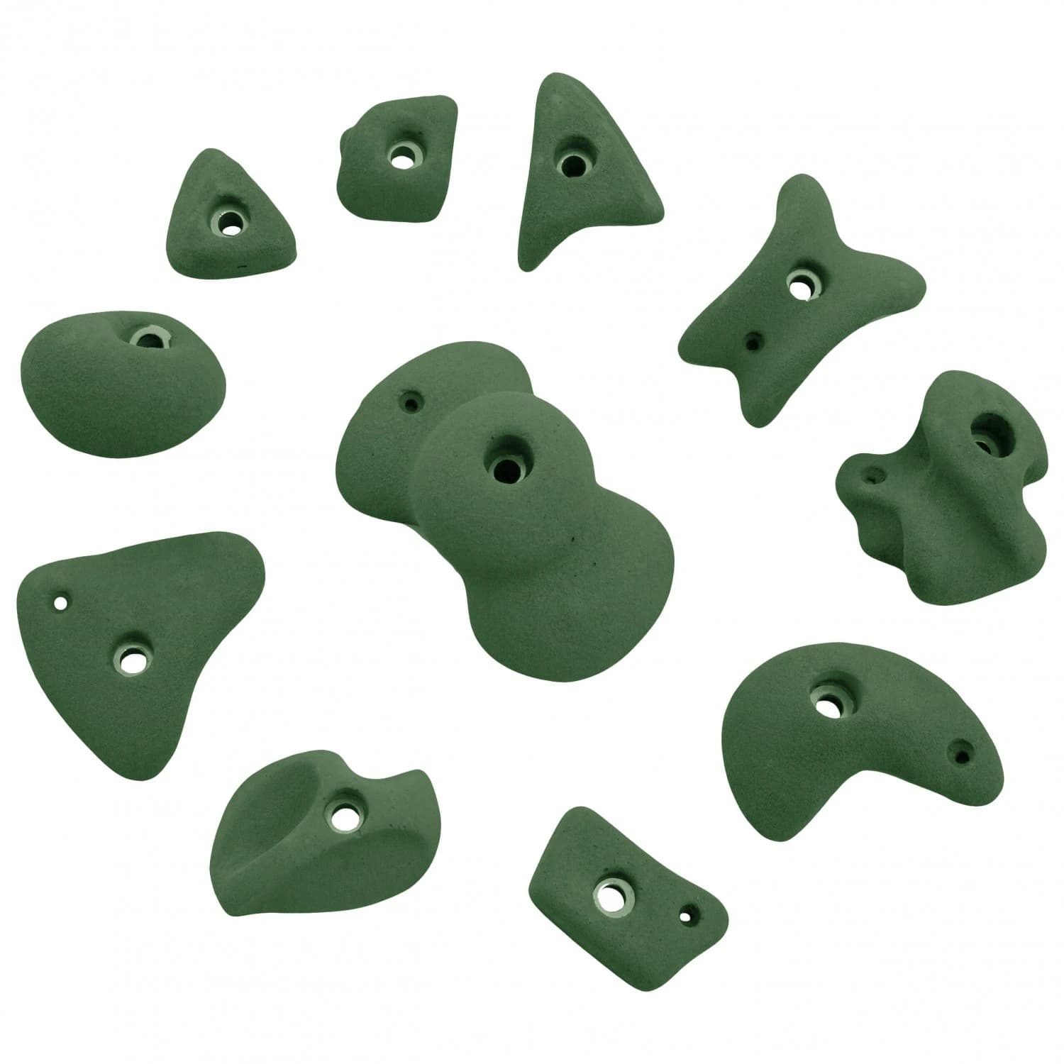 Комплект катерачен хватки Kmz holds Set 4 - Green