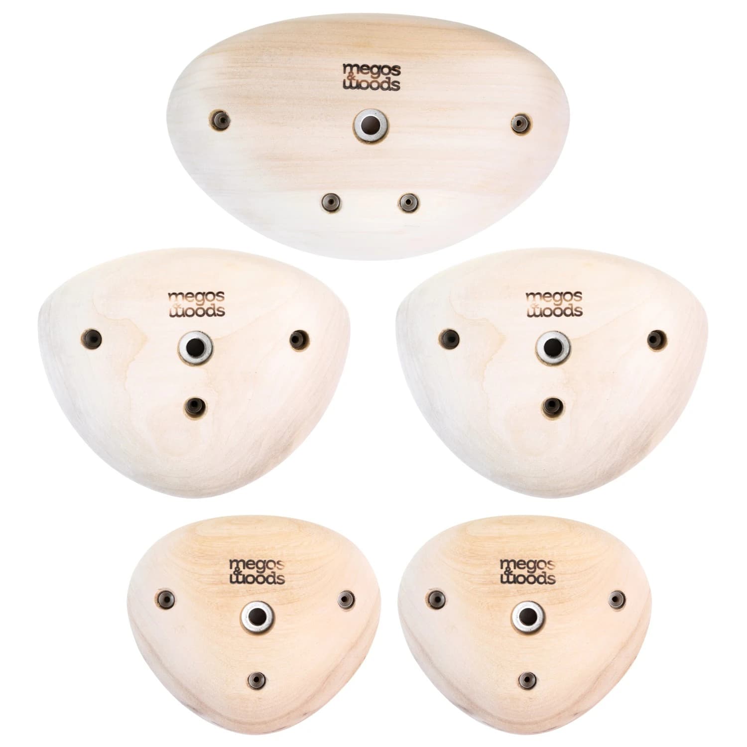 Хватка за тренировка Megos&woods Sloper Mix Training grips - Poplar, Ash, Beech, Oak, Maple