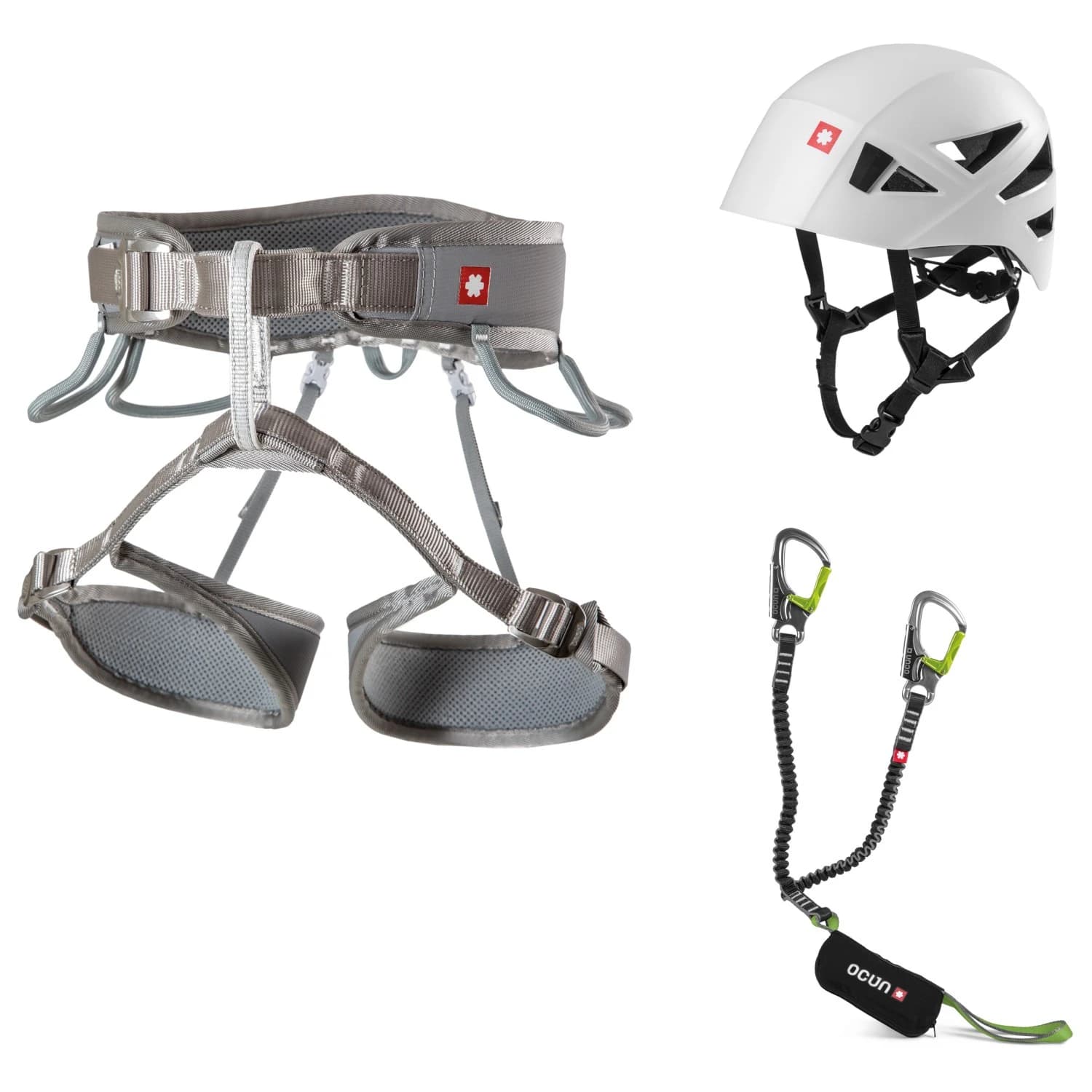 Комплект за катерене Ocun Via Ferrata Twist Shard Set Climbing set - Grey Silver / Green