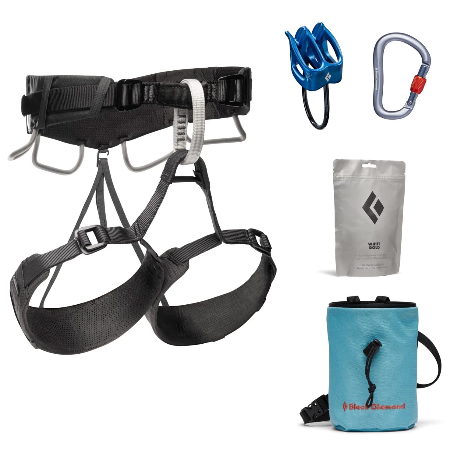 Комплект за катерене Black Diamond Momentum 4S Climbing set - Anthracite