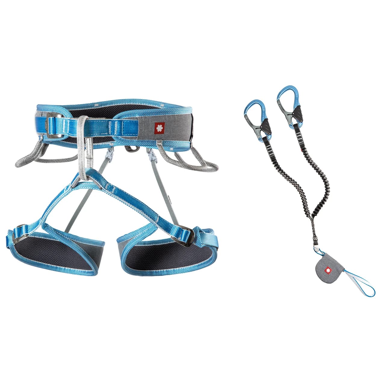 Комплект за катерене Ocun Via Ferrata Twist Tech Eco Captur Lite Swivel Set Climbing set - Grey / Blue
