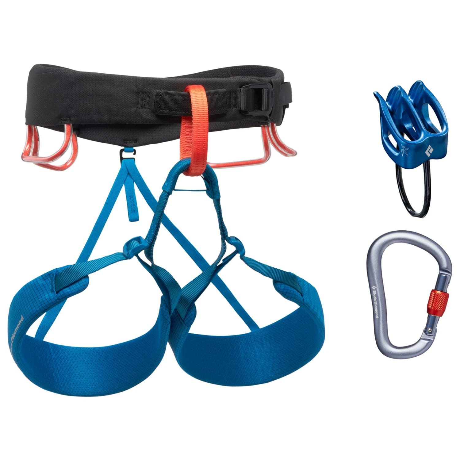 Комплект за катерене Black Diamond Momentum Harness Package Climbing set - Kingfisher