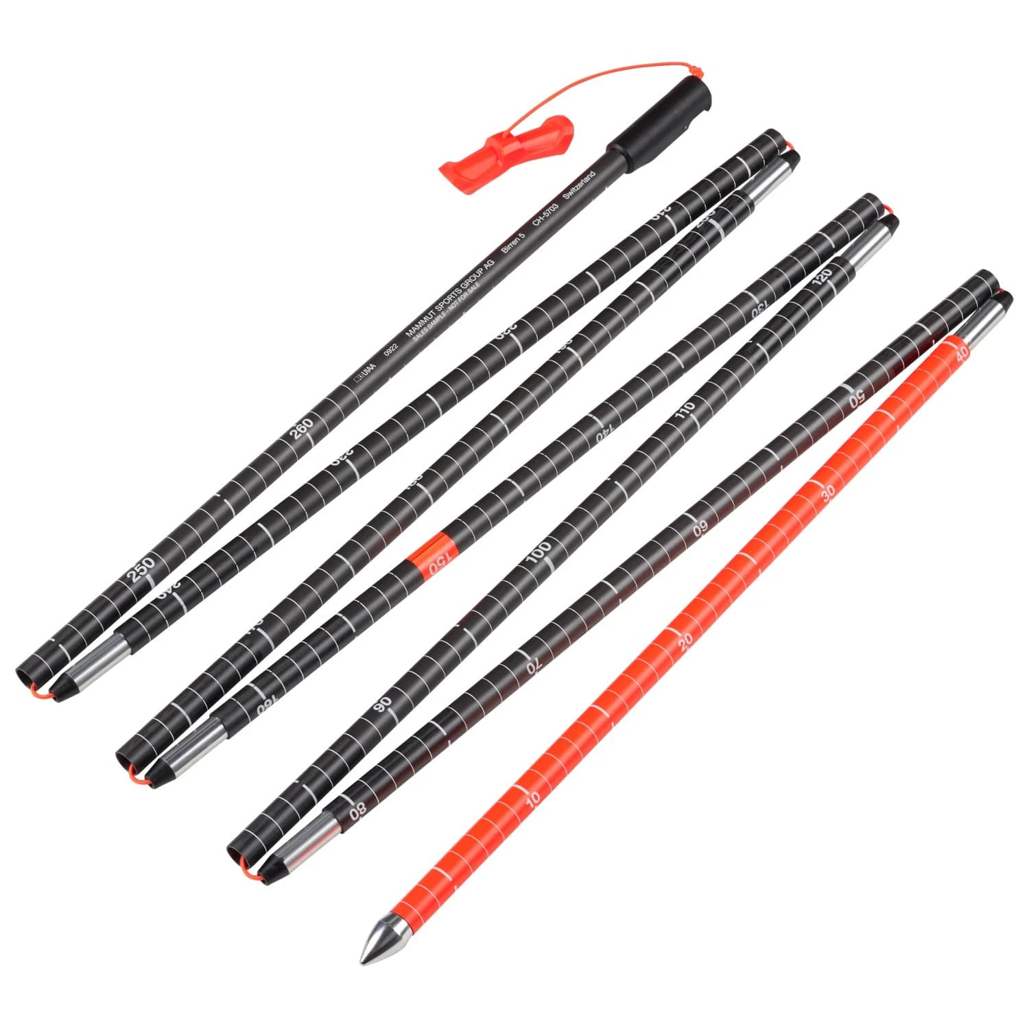 Лавинна сонда Mammut Carbon Probe 280 Speed Lock Avalanche probe - Vibrant Orange
