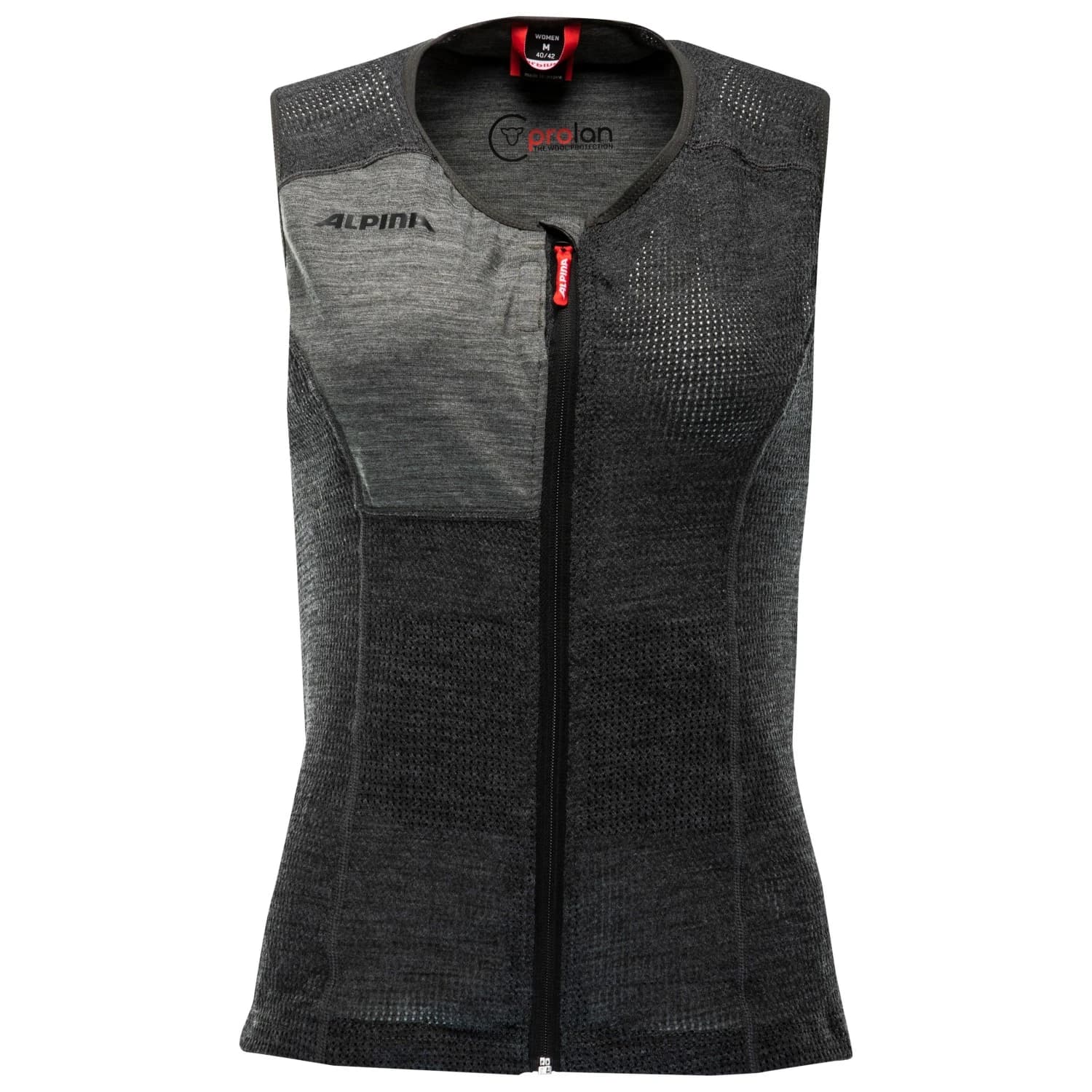 Дамски ски протектор Alpina Women's Prolan Women Vest Protector - Dark Grey