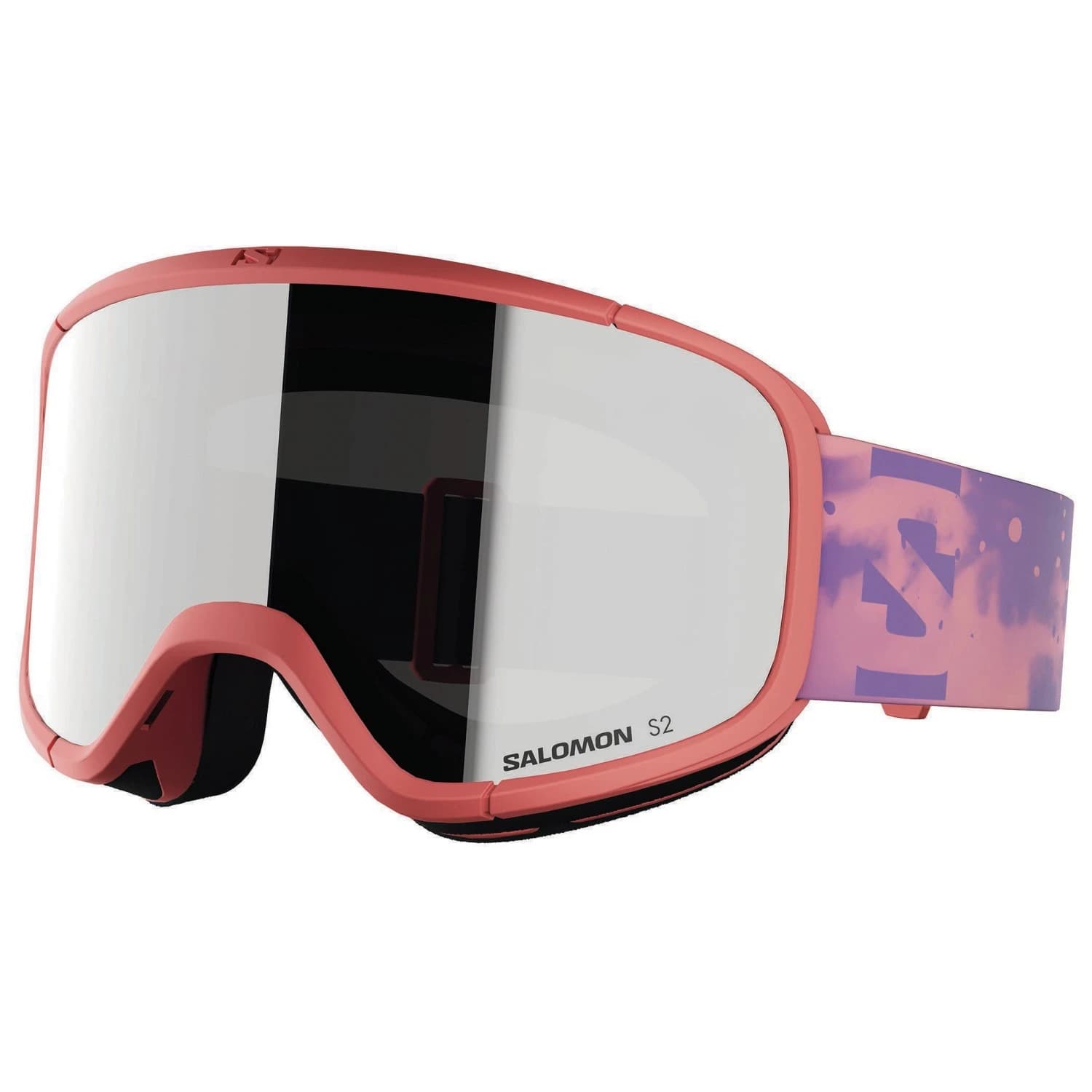 Детска ски маска Salomon Kid's Lumi Cat. 2 Ski goggles - Sun Kissed Coral / Super White