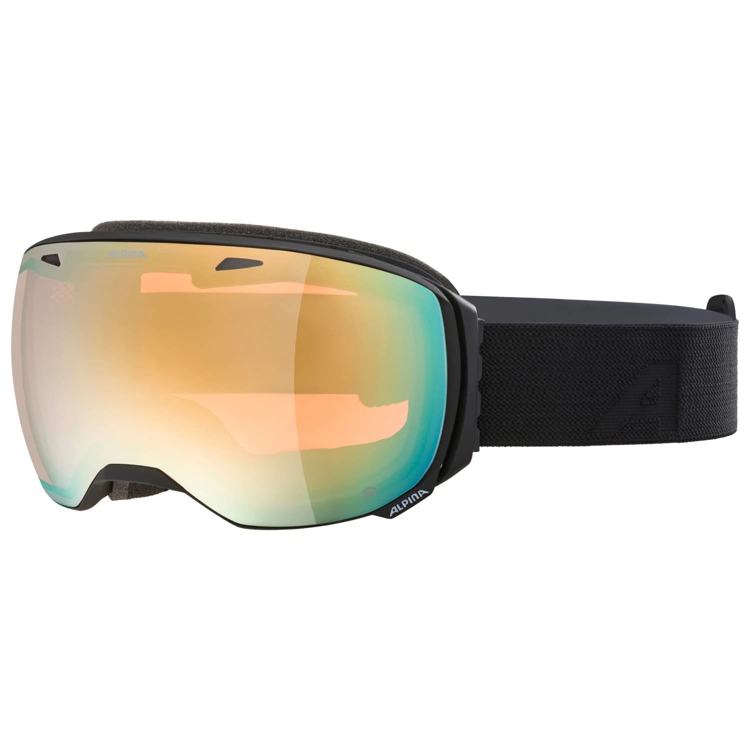Ски маска Alpina Big Horn Q Mirror S2 (VLT 24%) Ski goggles - Black Matt / Mirror Gold