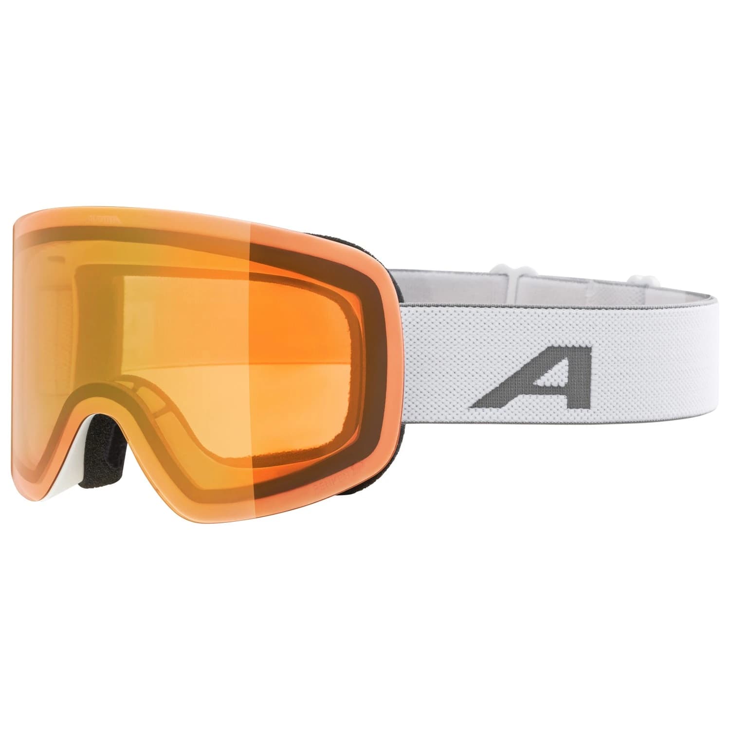 Ски маска Alpina Penken Q Mirror S2 (VLT 28%) Ski goggles - White Matt / Mirror Gold