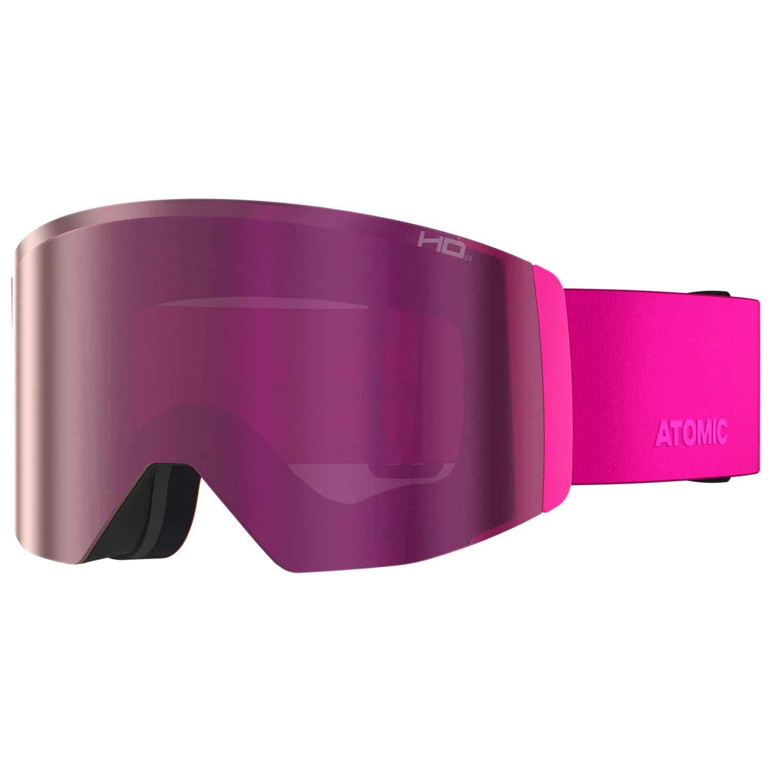 Ски маска Atomic Four Q L HD S2 + Yellow Blue HD Lens Ski goggles - Pink / Pink Copper HD