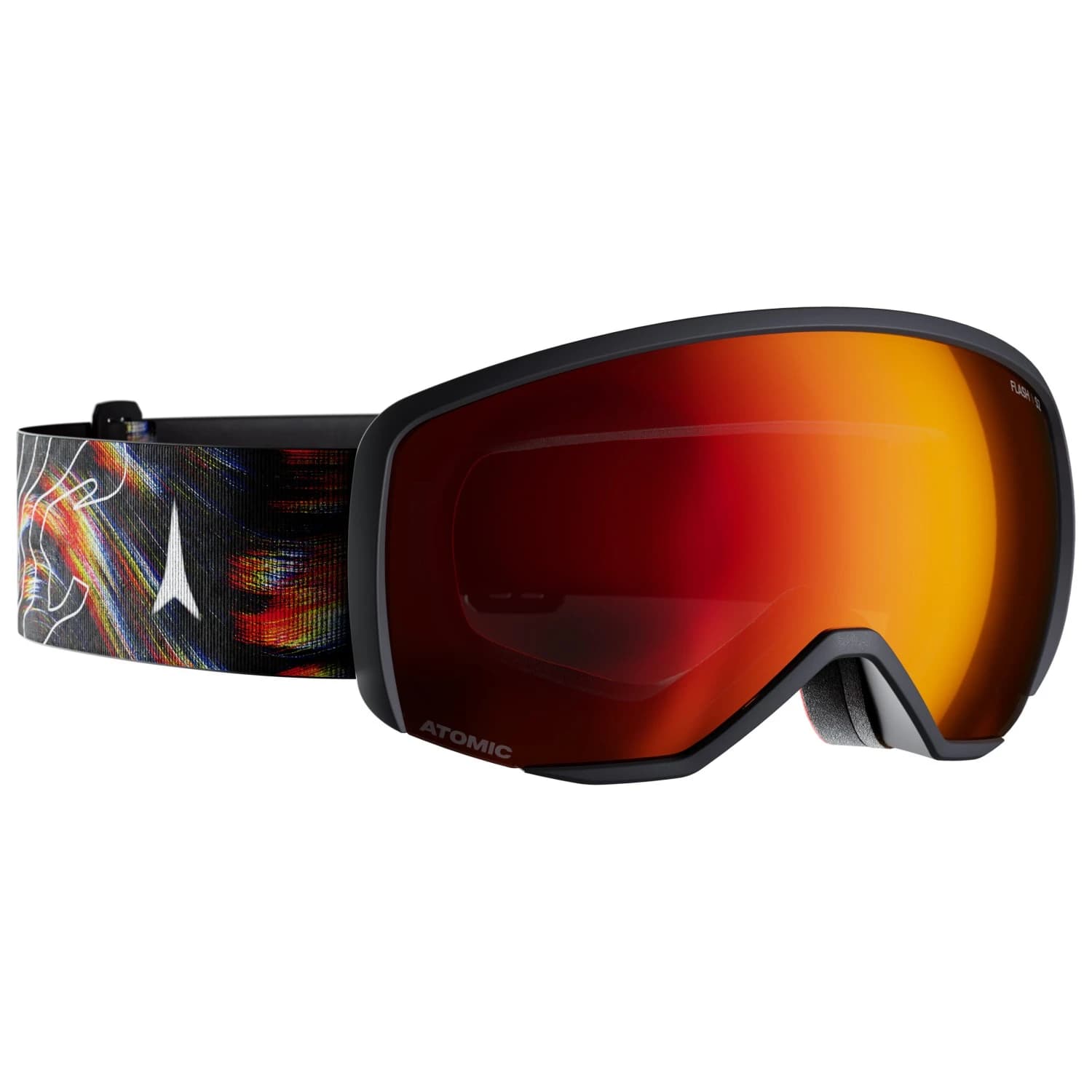 Детска ски маска Atomic Kid's Revent Junior S S2 Flash Ski goggles - Graphic / Black / Multicolor / Red Flash