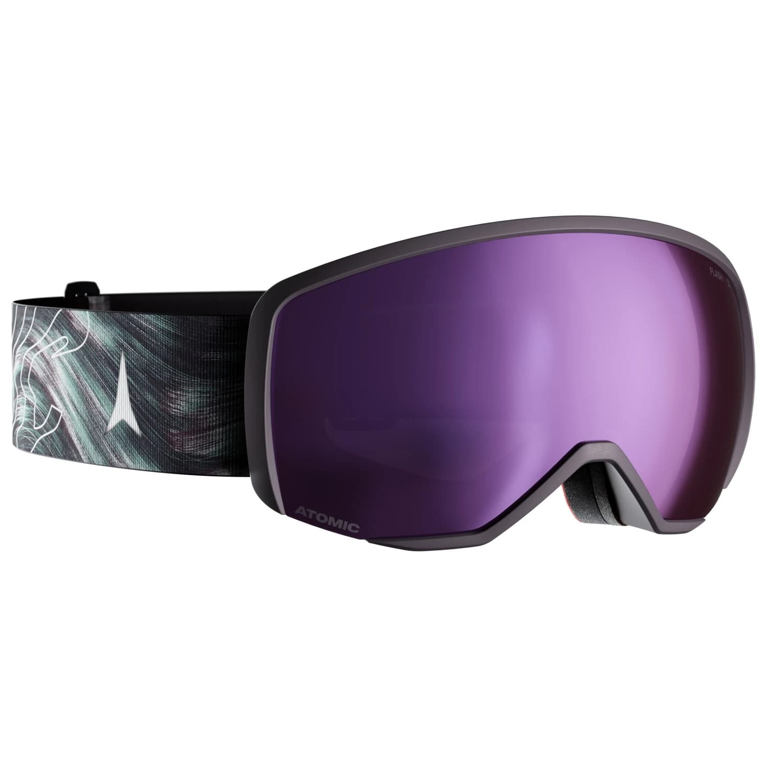 Детска ски маска Atomic Kid's Revent Junior S S2 Flash Ski goggles - Graphic / Iron Ore / Sage / Purple Flash