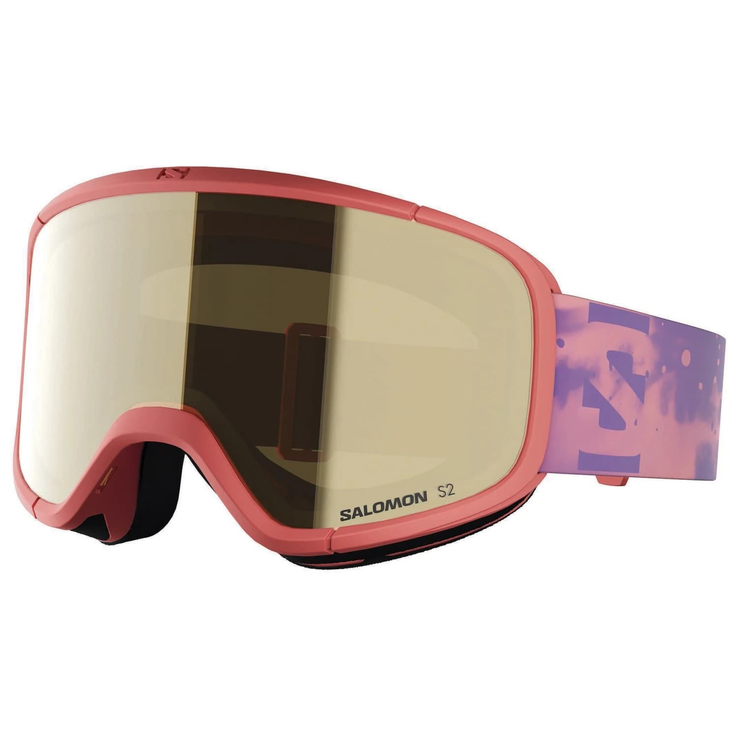 Детска ски маска Salomon Kid's Lumi Access Cat. 2 VLT 25% Ski goggles - Sun Kissed Coral / Gold