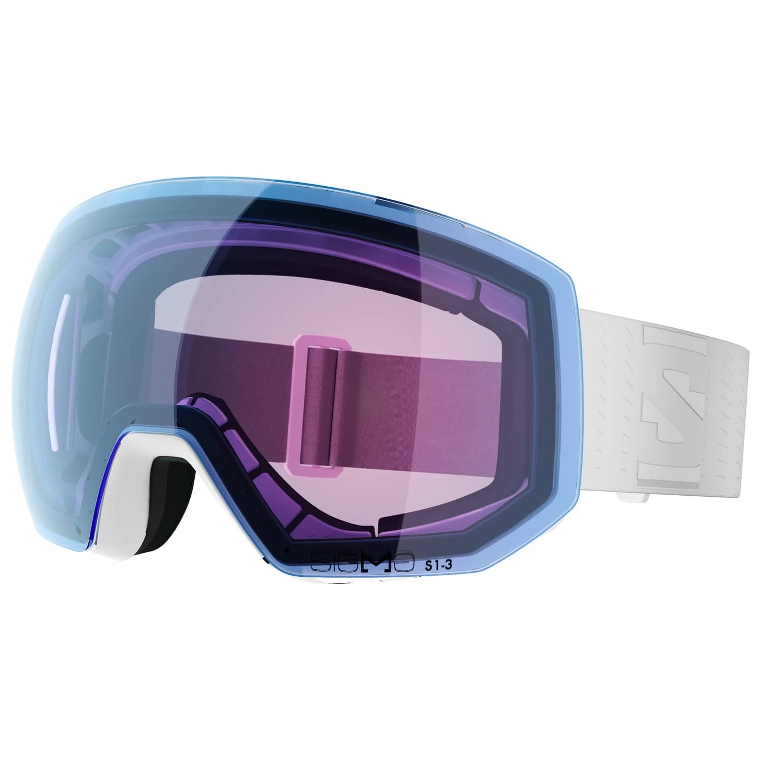 Ски маска Salomon Radium Pro Sigma Photo Cat. 1-3 VLT 14-49% Ski goggles - White