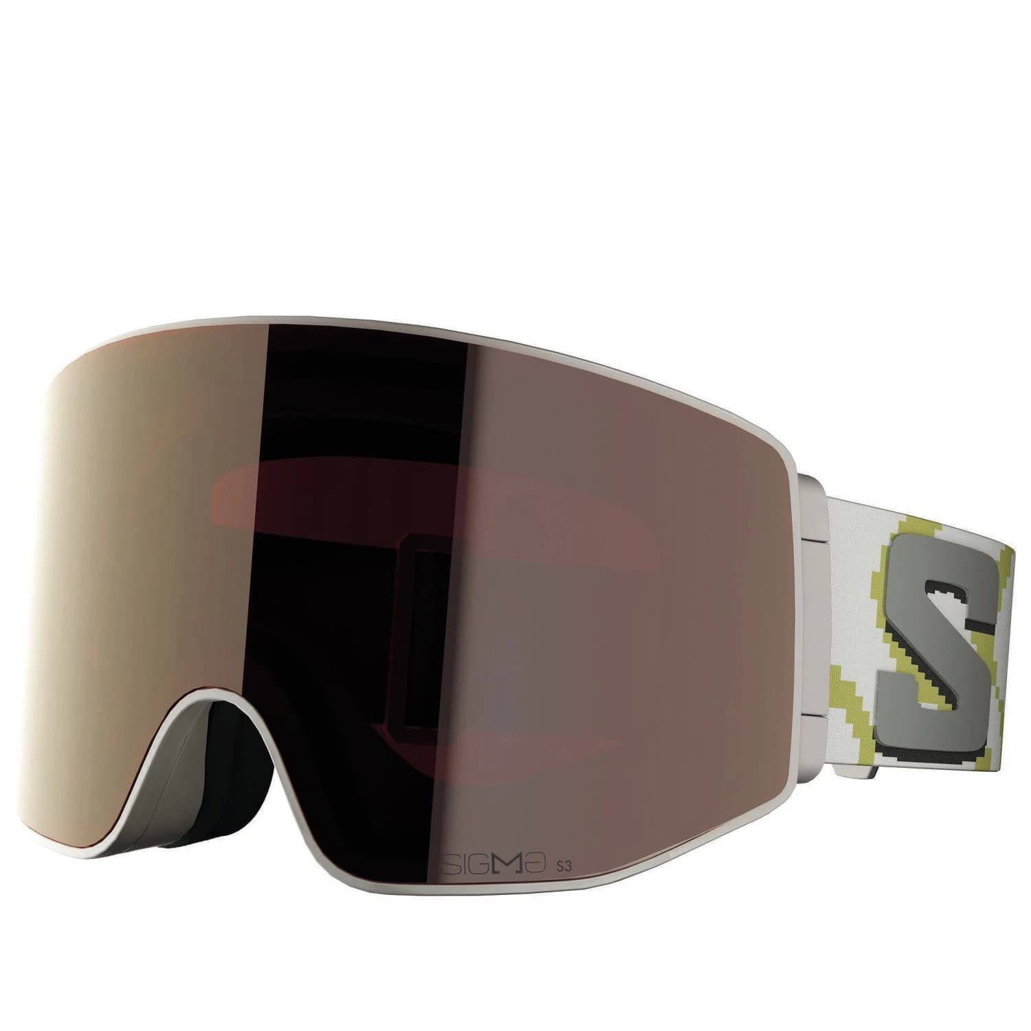 Ски маска Salomon Sentry Prime Sigma Cat 3 VLT 12% + Cat 1 VLT 52% Ski goggles - Marshmallow / Gun Metal