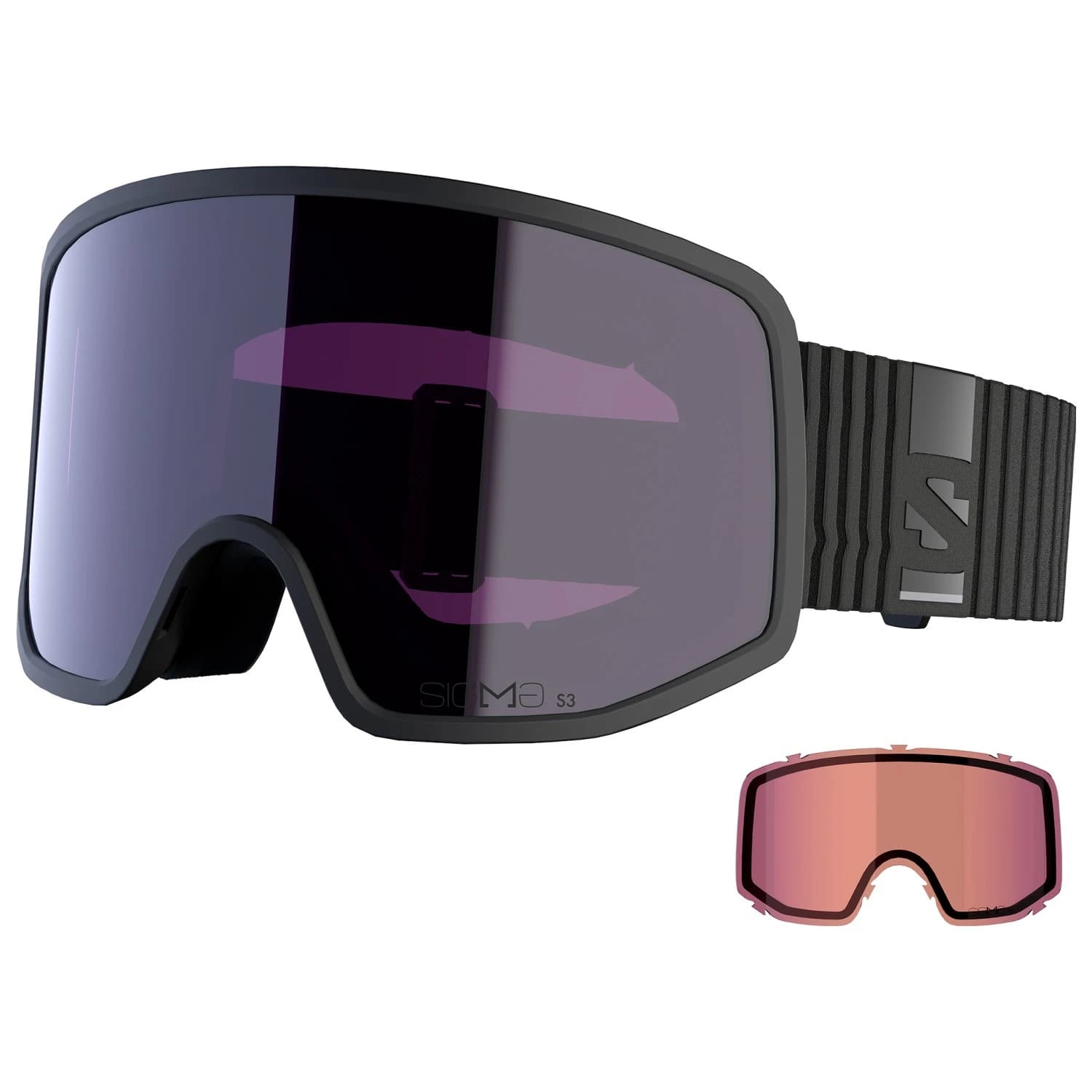 Ски маска Salomon Sentry Pro S Sigma Cat 3 VLT 13% + Cat 1 VLT 52% Ski goggles - Black
