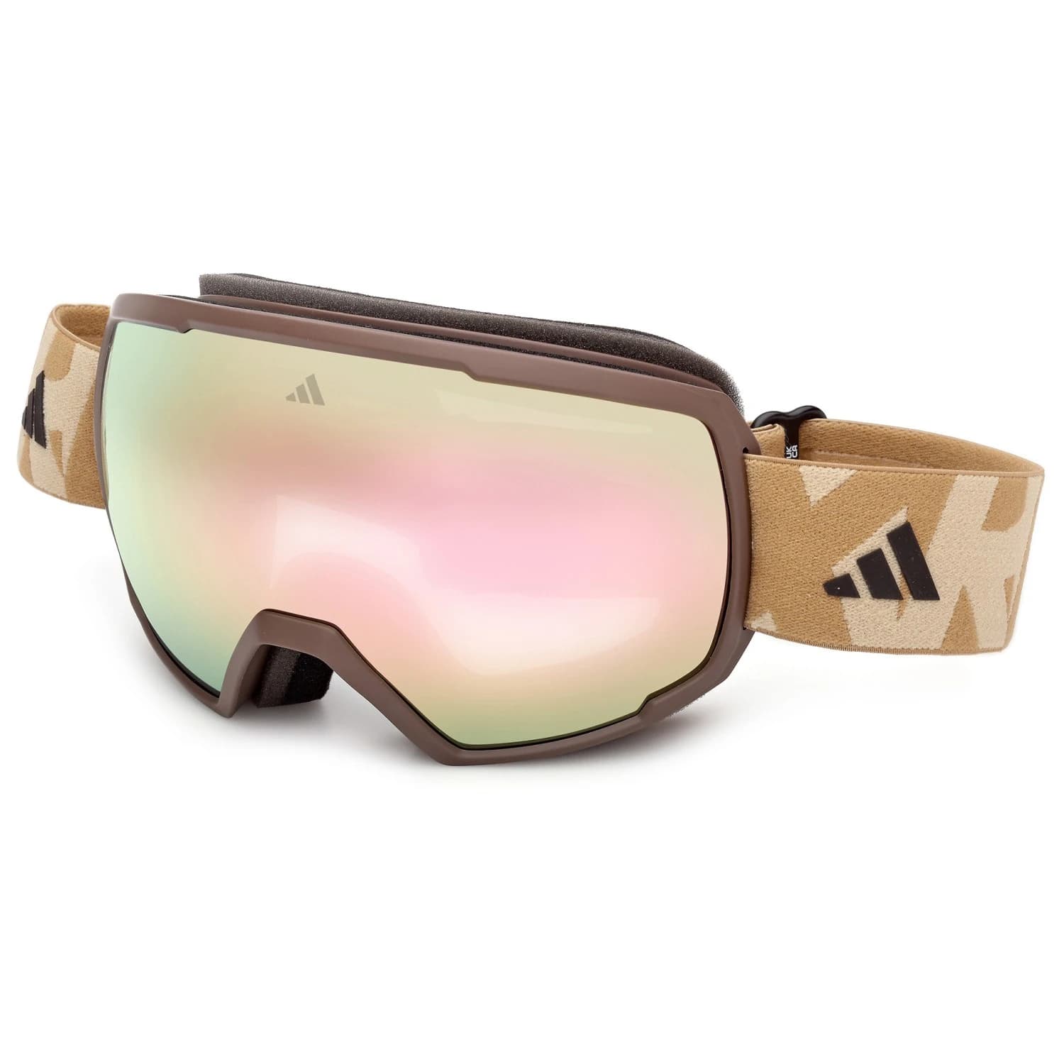 Ски маска Adidas eyewear SP0121 Mirror S2 (VLT 27%) Ski goggles - Matte Dark Brown / Brown Mirror
