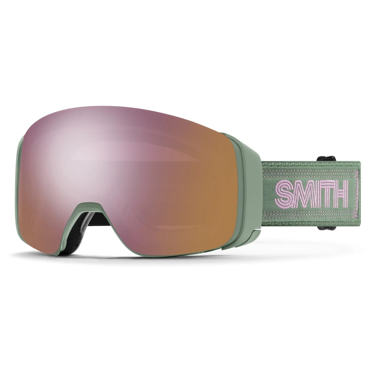 Ски маска Smith 4D Mag ChromaPop Mirror S2 + S1 Ski goggles - Olive Warm Steel / CP Everyday Rose Gold Mirror