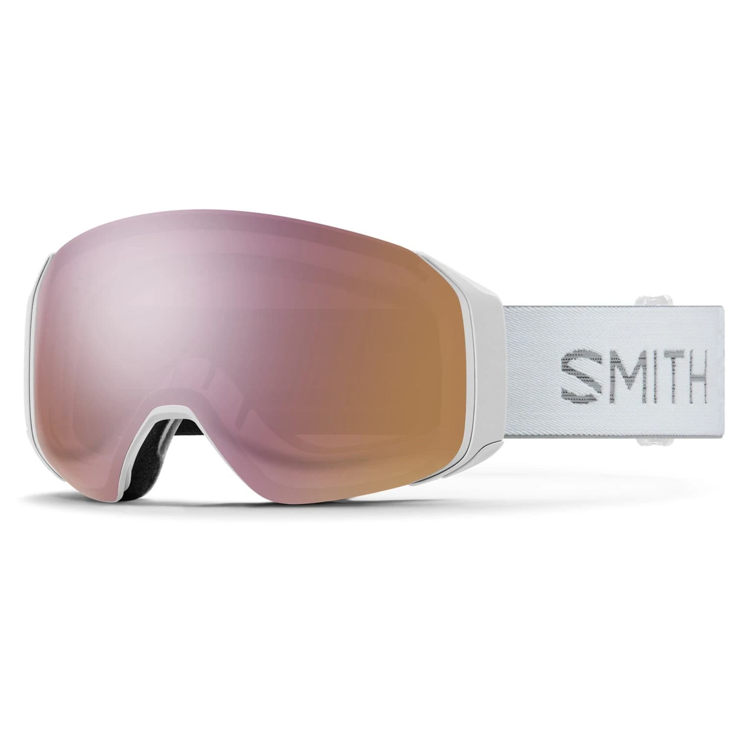 Ски маска Smith 4D Mag S ChromaPop Mirror S2 + S1 Ski goggles - White Chunky Knit / Everyday Rose Gold Mirror + Rose