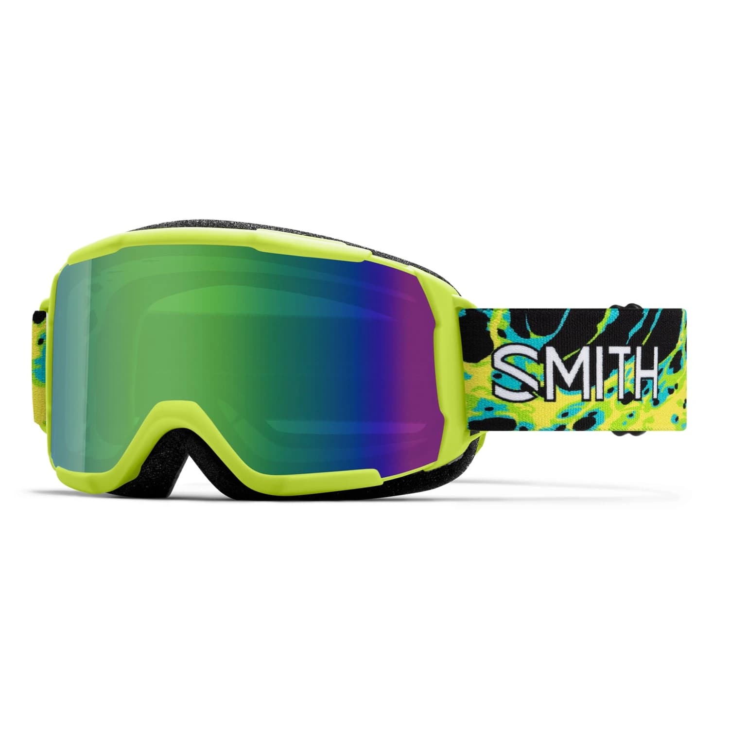 Детска ски маска Smith Kid's Daredevil Mirror S3 Antifog Ski goggles - Electric Lime Slime / Green SolX Mirror