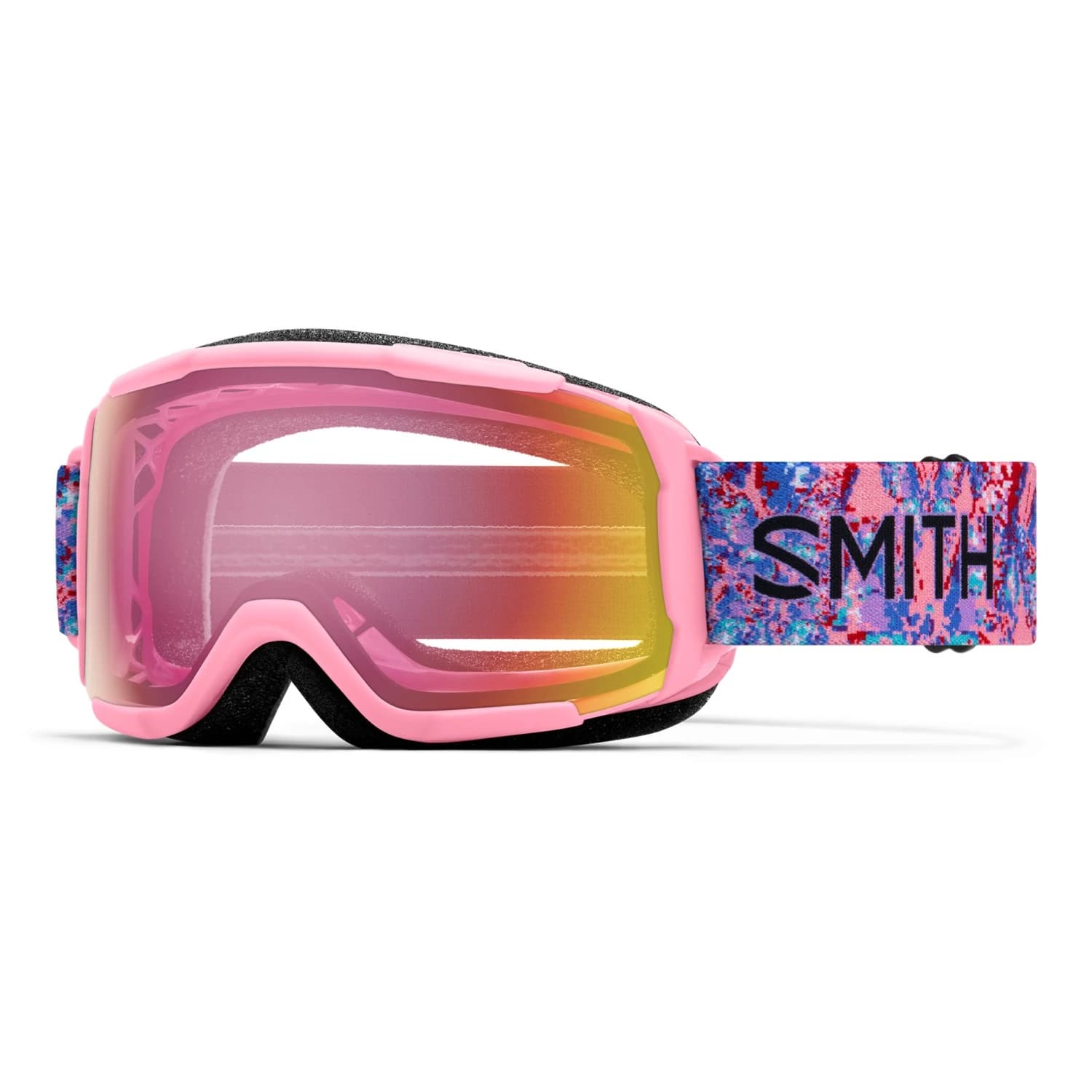 Детска ски маска Smith Kid's Grom Mirror S1 Antifog Ski goggles - Bright Pink LoFi Butterfly / Red Sensor Mirror