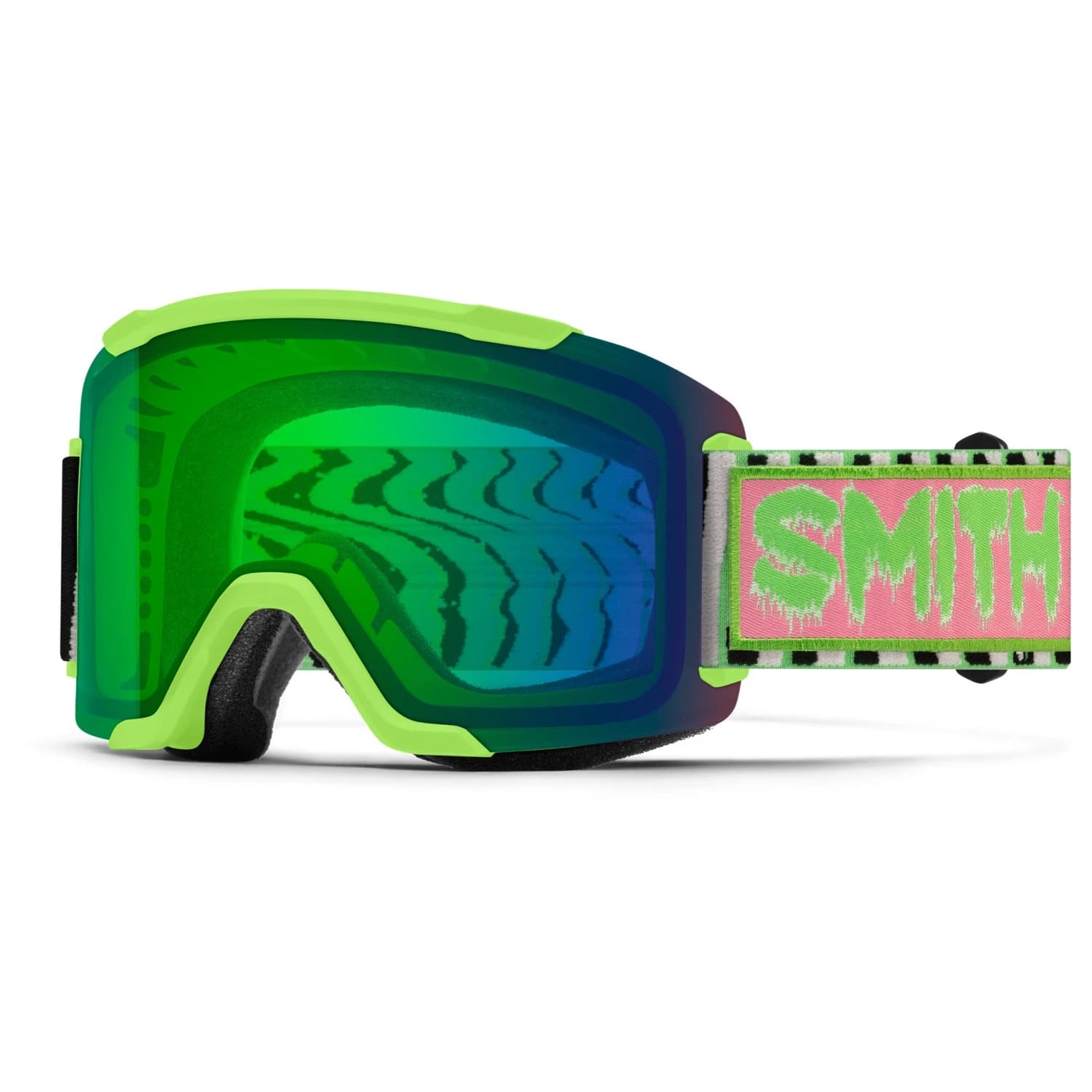 Ски маска Smith Squad2 2CP Mirror S2 + Storm Blue Sensor Mirror S1 Ski goggles - Slime Static Shag / CP Everyday Green Mirror