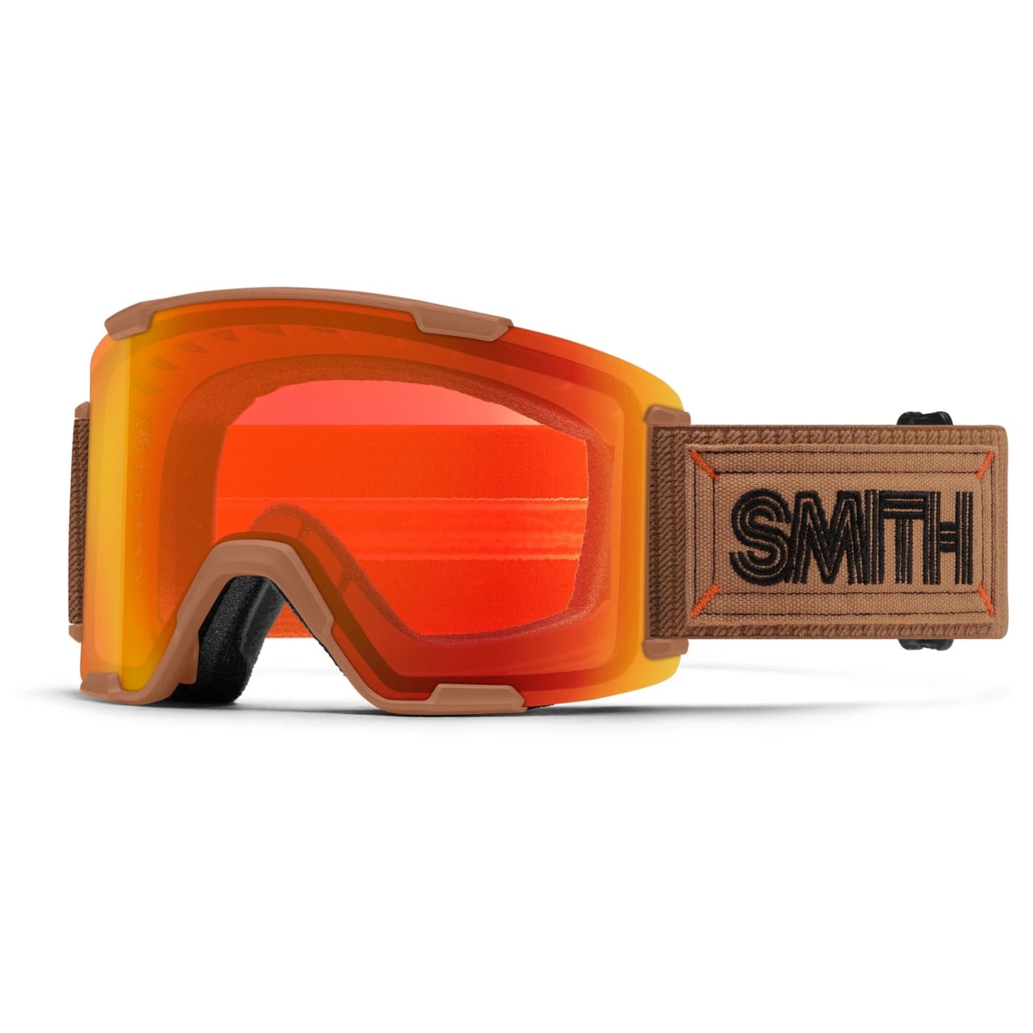 Ски маска Smith Stash XL Mirror S2 + Storm Yellow Flash S1 Ski goggles - Camel Warm Steel / CP Everyday Red Mirror