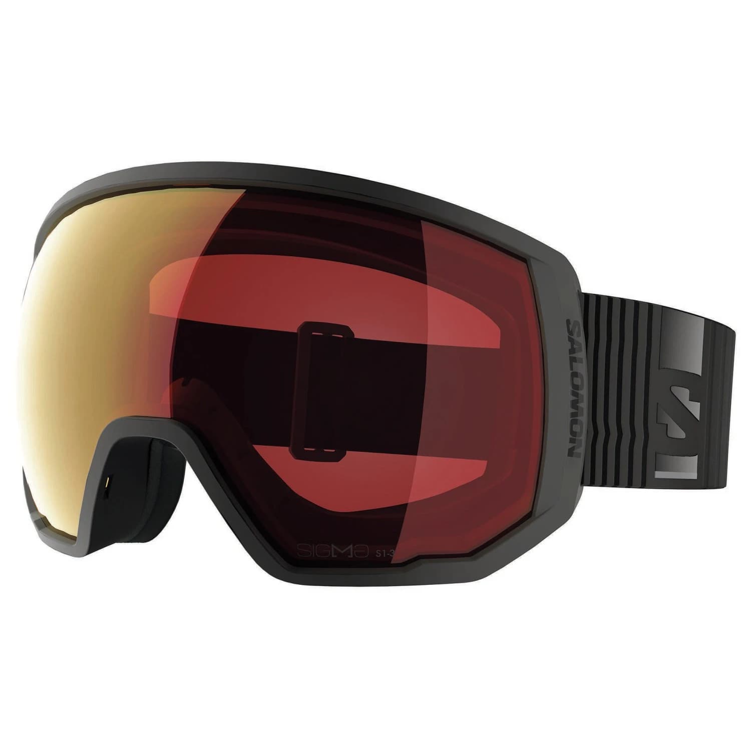 Ски маска Salomon Radium Pro Outline Sigma Photochromic S1-3 Ski goggles - Black / Poppy Red