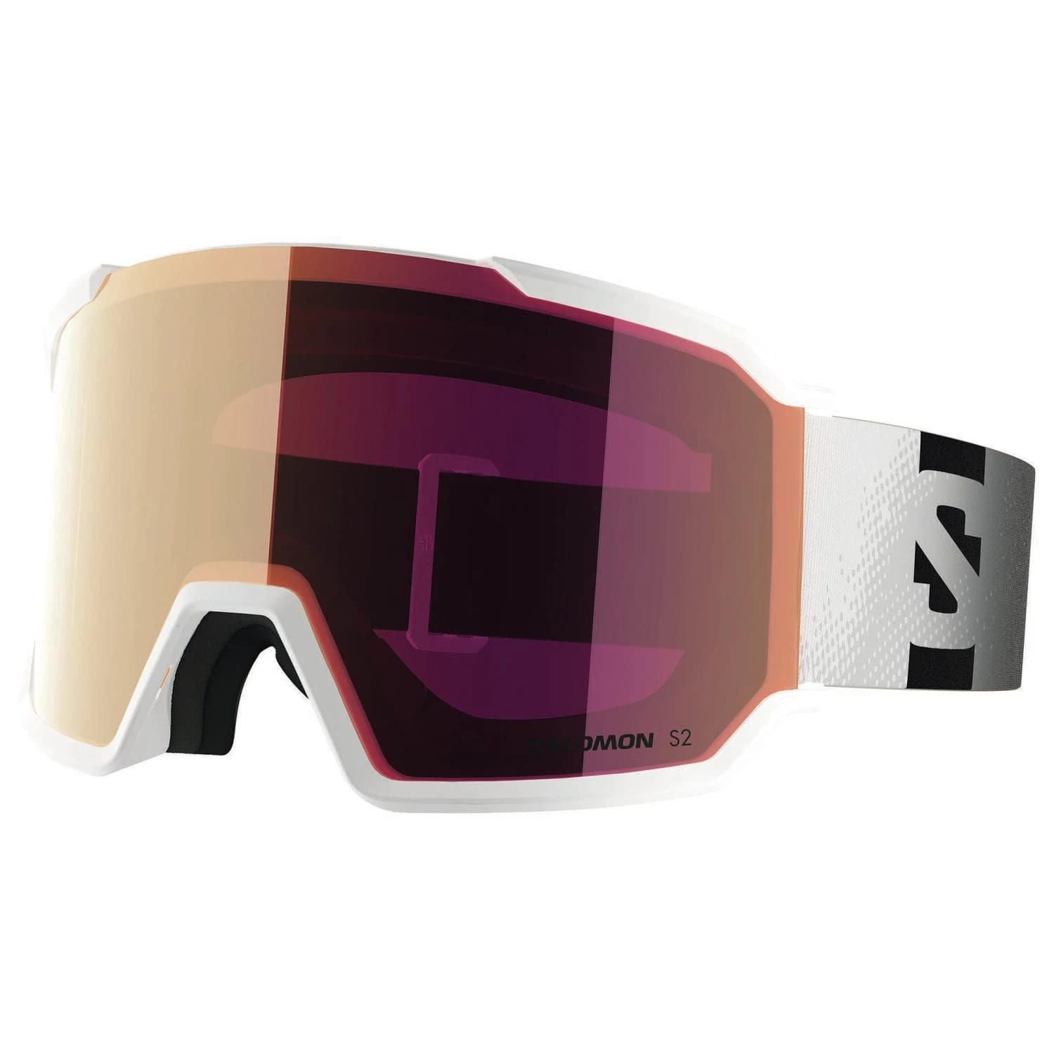 Ски маска Salomon S/View 3 S2 Ski goggles - White / Ruby