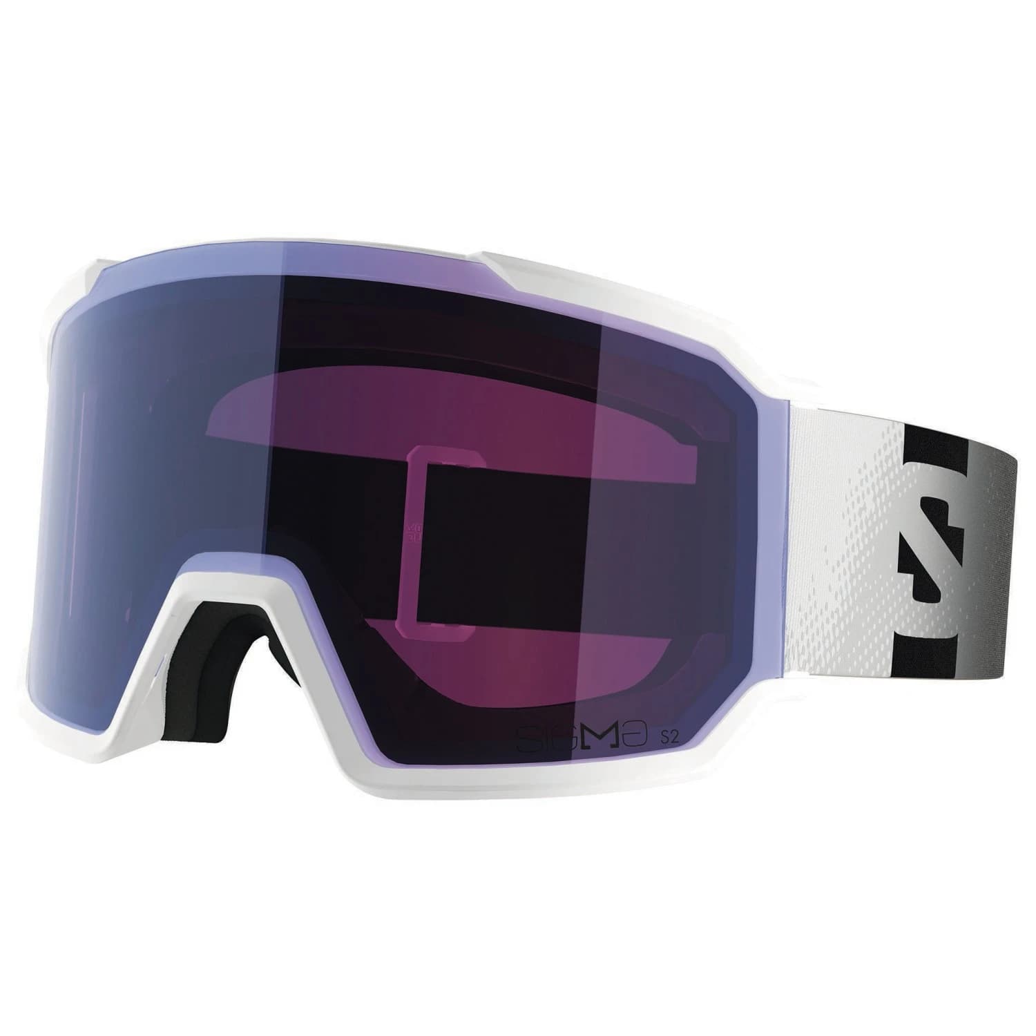 Ски маска Salomon S/View 3 Sigma S2 Ski goggles - White / Ice Blue