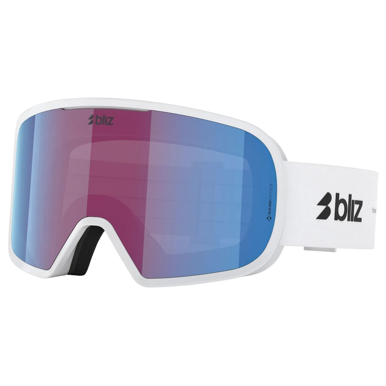 Ски маска Bliz G002S S2 Ski goggles - Matte White / N_O_N Violet & Blue