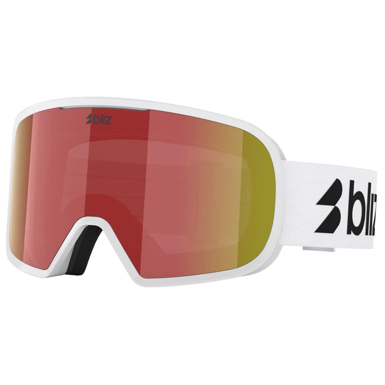 Ски маска Bliz G002S S3 Ski goggles - Matte White / Brown Red Multi