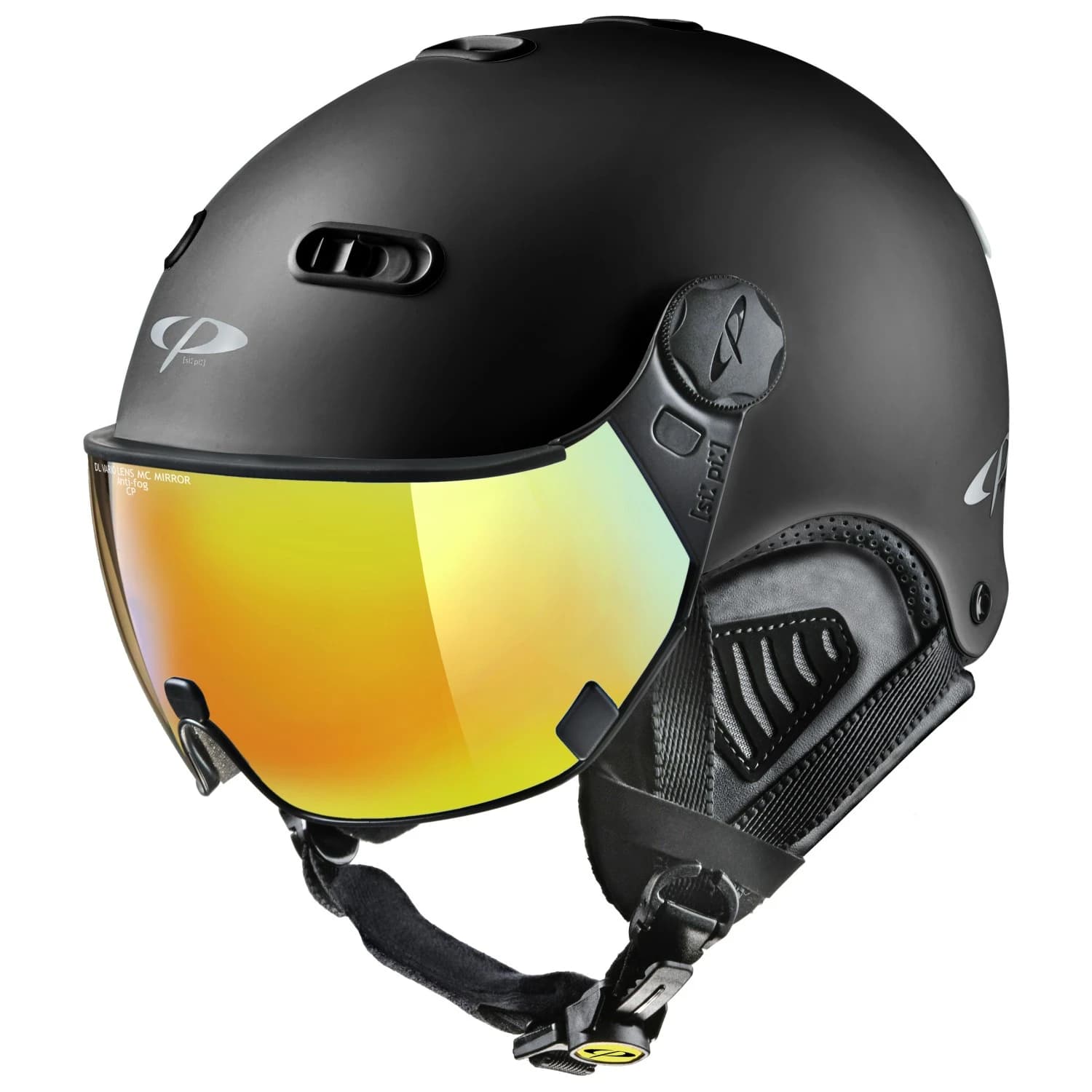Ски каска Cp helmets Carachillo Ski helmet - Black Soft Touch