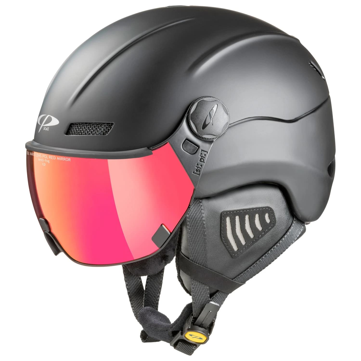 Ски каска Cp helmets New Camurai Ski helmet - Black Satinato