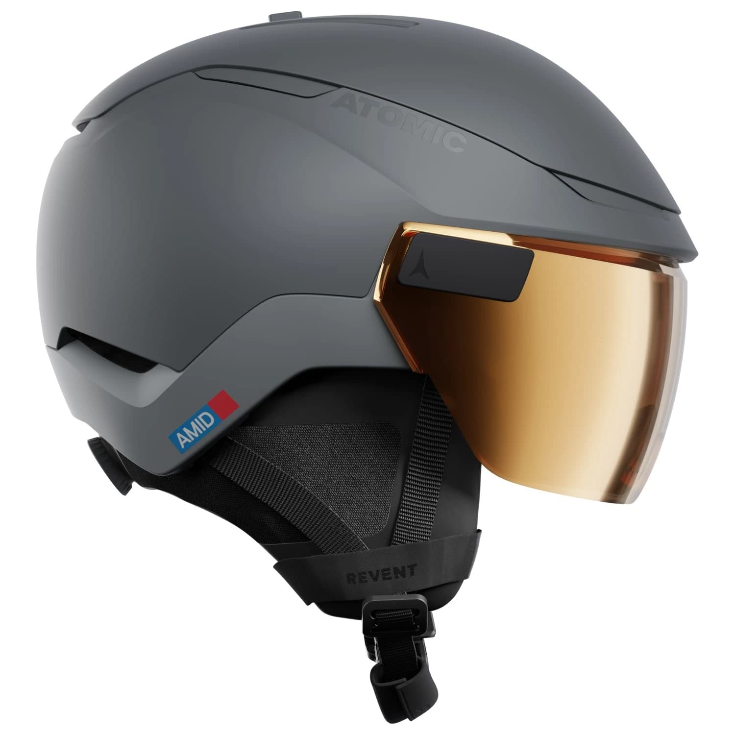Ски каска Atomic Revent GT Amid Visor HD Photochromic S1-3 Ski helmet - Slate / Amber Gold HD Photo