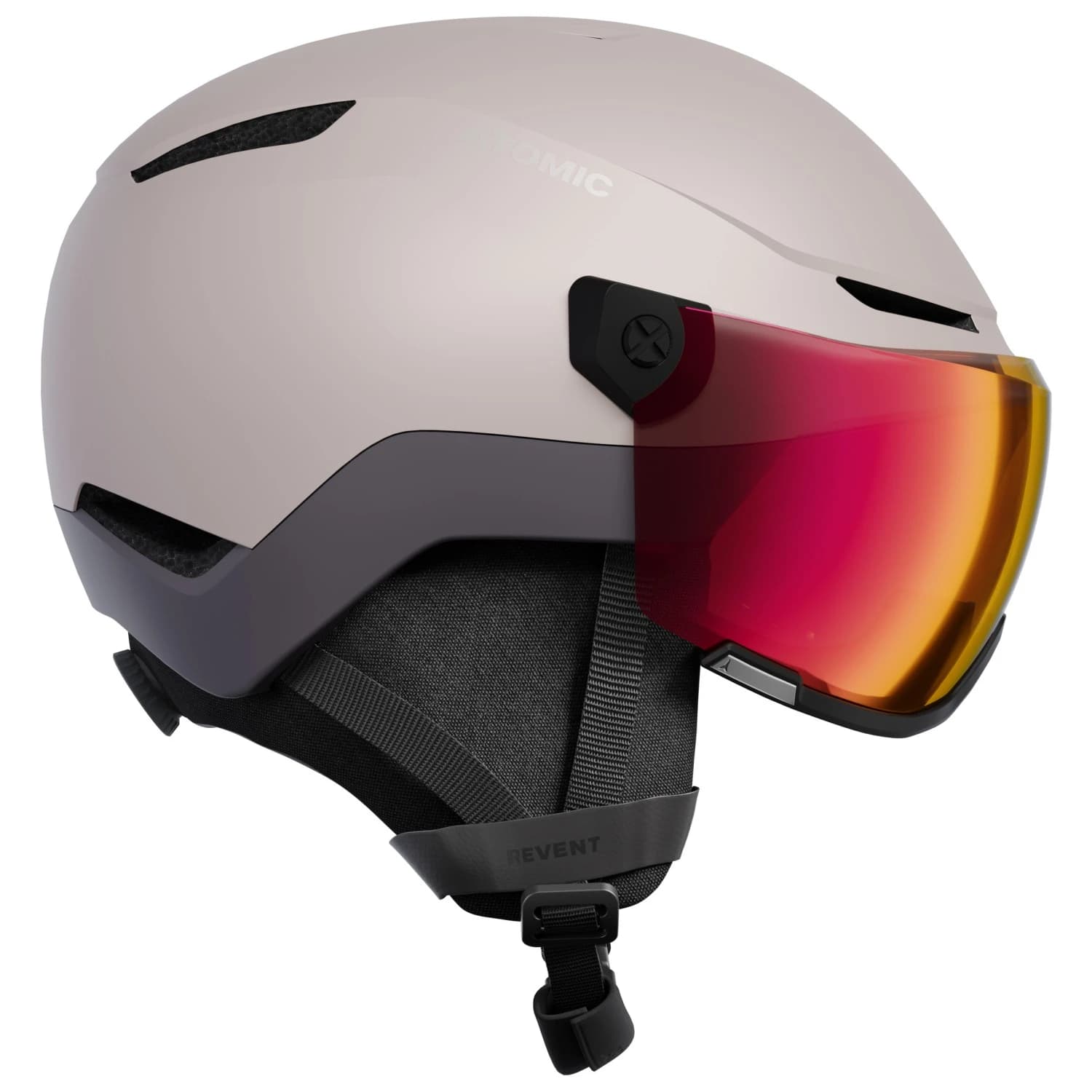 Ски каска Atomic Revent Visor Photochromic S1-3 Ski helmet - Dust / Red Photo