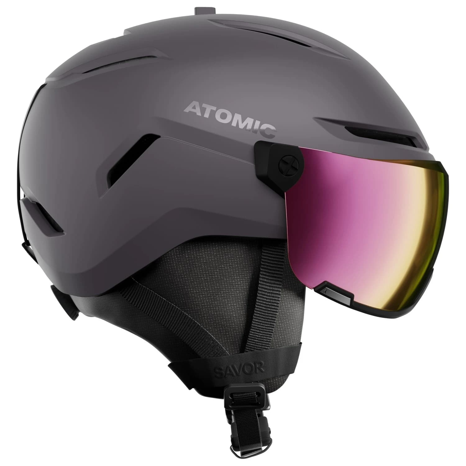 Ски каска Atomic Savor Visor HD S2 Ski helmet - Iron Ore / Pink Copper HD