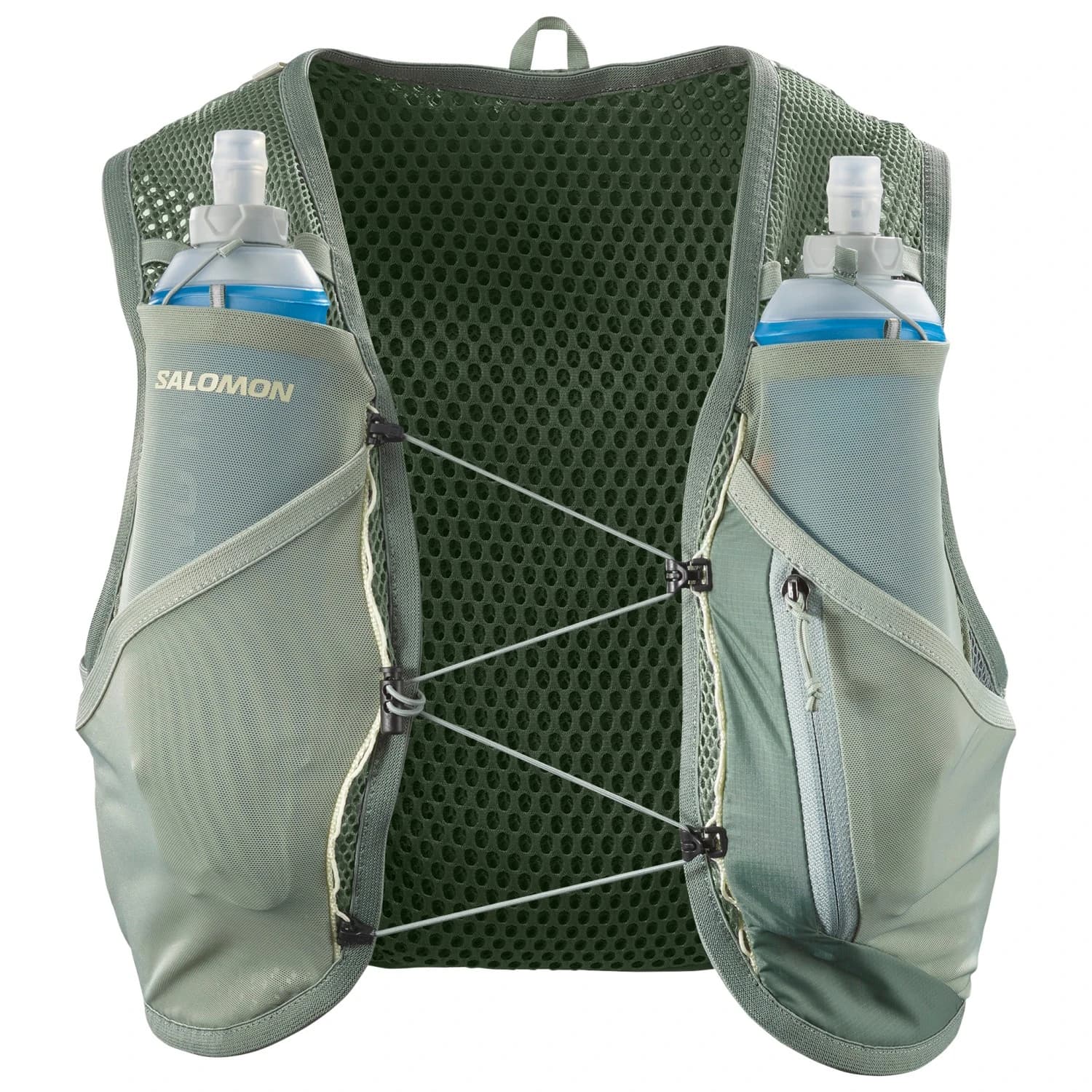 Раница за трейл бягане Salomon Active Skin 8 Set Running vest - Laurel Wreath / Lily Pad / Aloe Wash