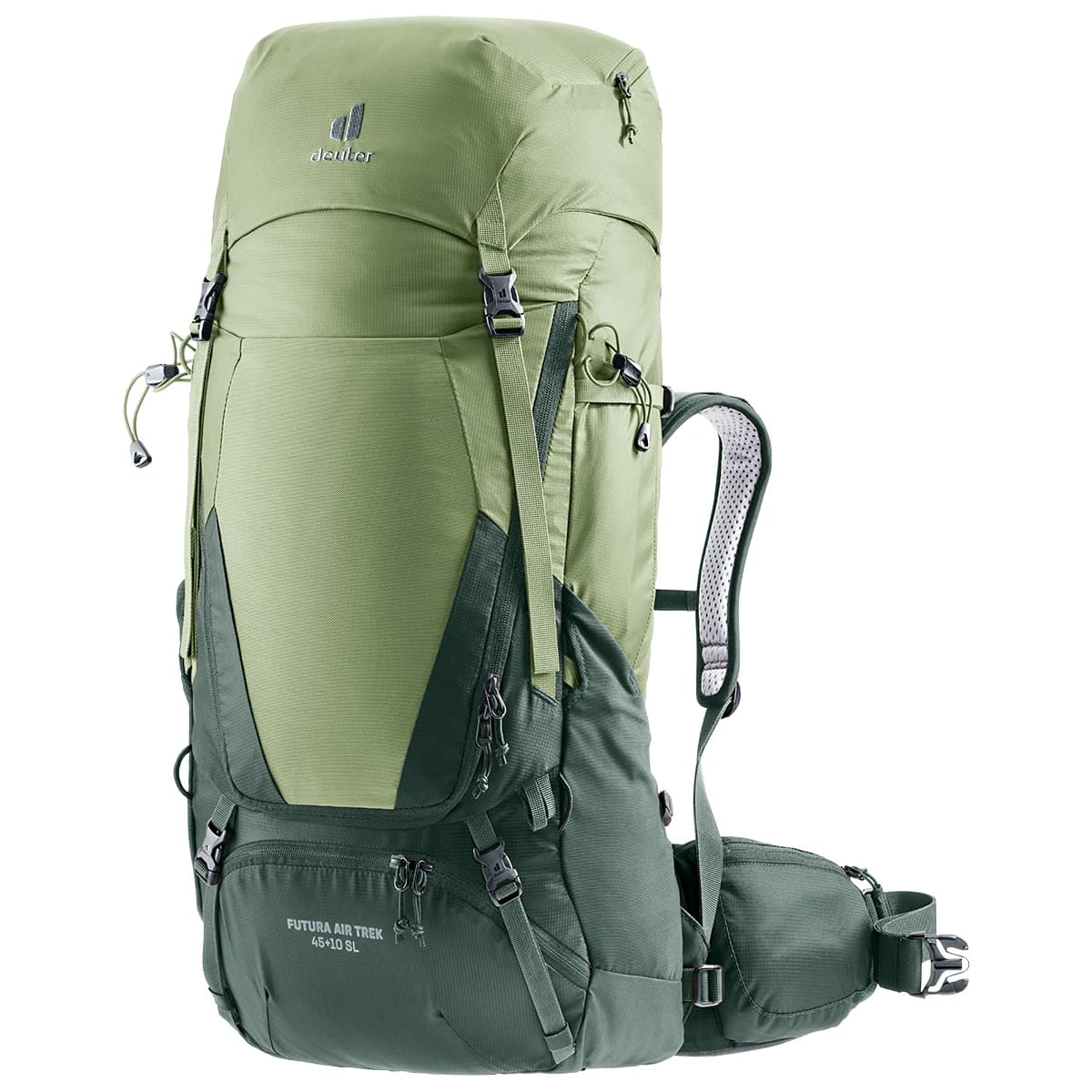 Дамска трекинг раница Deuter Women's Futura Air Trek 45+10 SL Walking backpack - Grove / Ivy