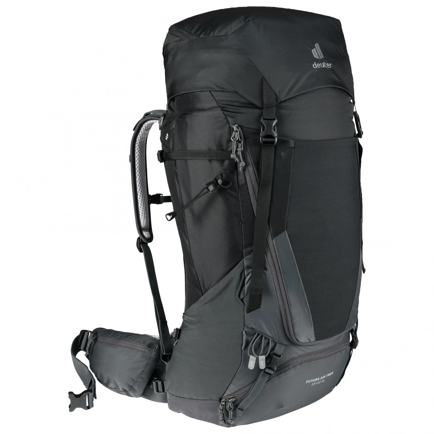 Дамска трекинг раница Deuter Women's Futura Air Trek 55+10 SL Walking backpack - Black / Graphite