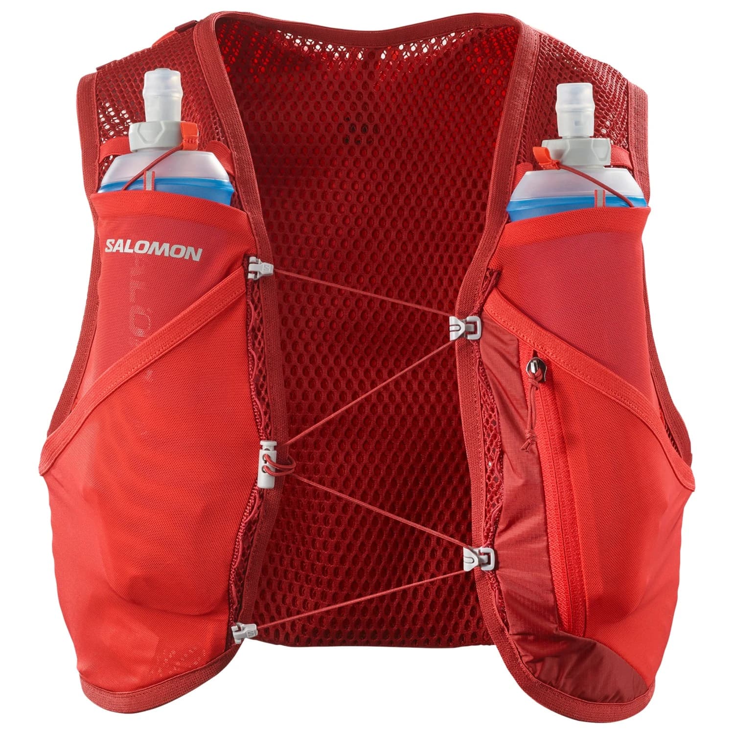 Раница за трейл бягане Salomon Active Skin 4 Set Running vest - Red Dahlia / High Risk Red