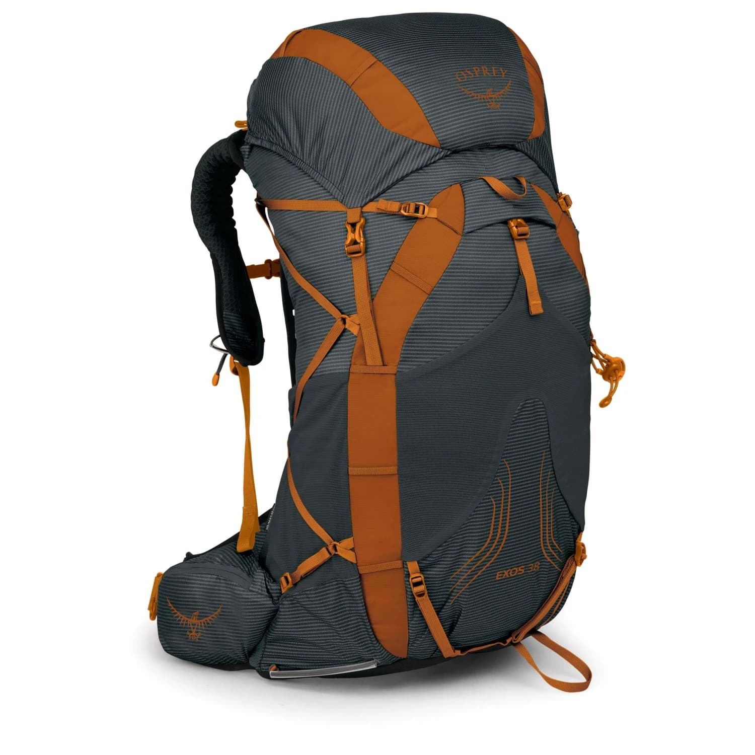Туристическа раница Osprey Exos 38 Walking backpack - Dark Charcoal Grey