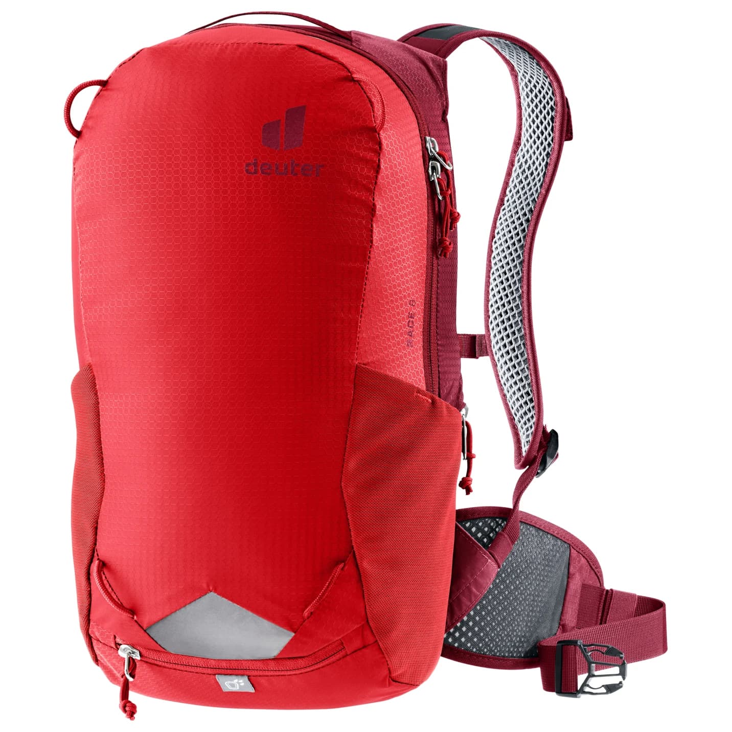 Раница за колоездене Deuter Race 8 Cycling backpack - Cherry / Masala
