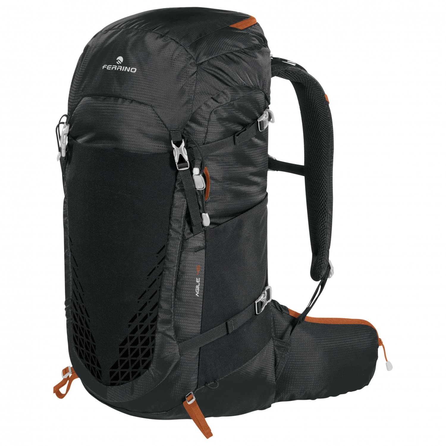 Туристическа раница Ferrino Agile 45 Walking backpack - Black