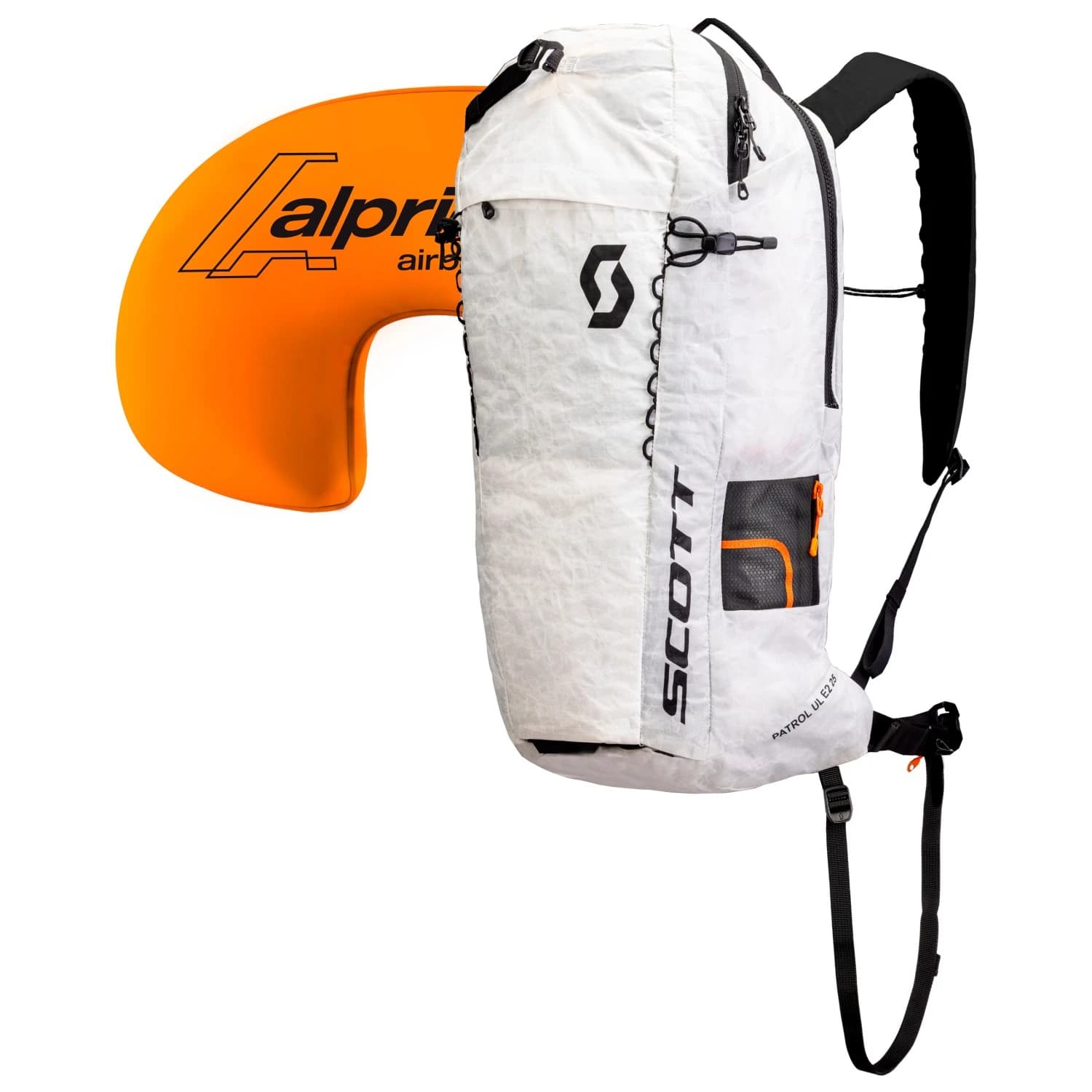 Лавинна раница с въздушна възглавница Scott Patrol Ultralight E2 25 Kit Avalanche airbag - White / Black