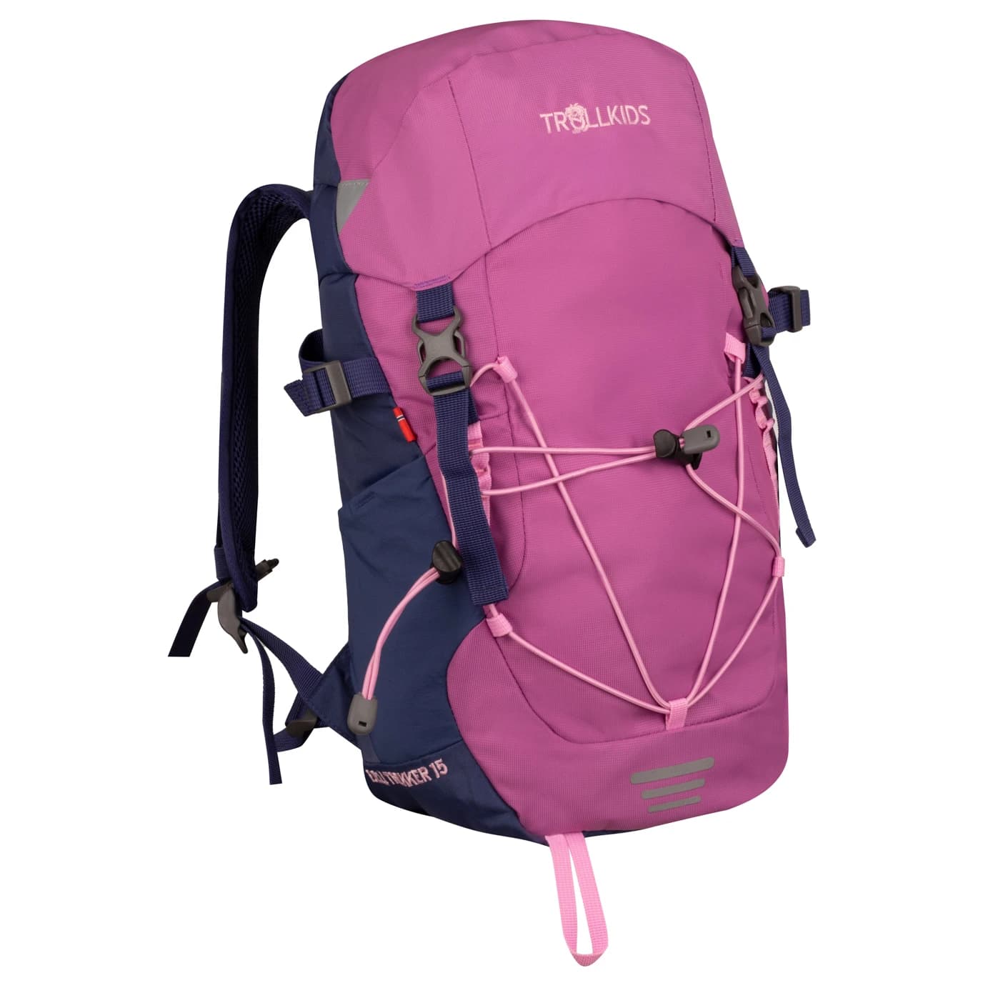 Детска туристическа раница Trollkids Kid's Fjell Trekker 15 Walking backpack - Mallow Pink / Violet Blue / Wild Rose