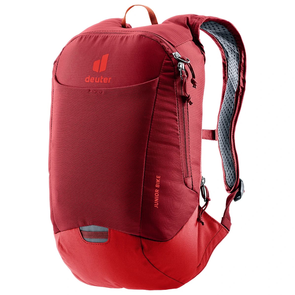 Детска раница за колоездене Deuter Kid's Junior Bike Cycling backpack - Masala / Cherry